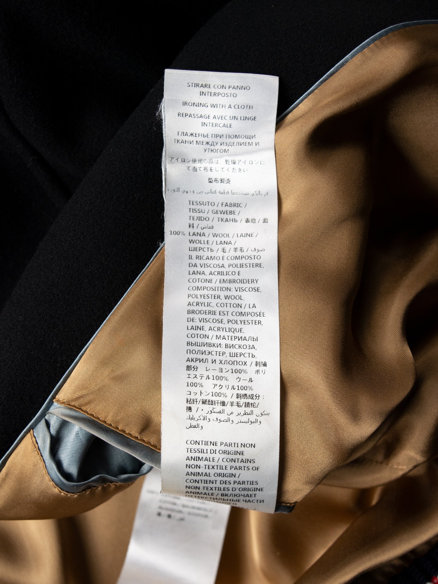 Gucci - Cruise 2018 - Bumble Bee embroidered wool college jacket - size 48