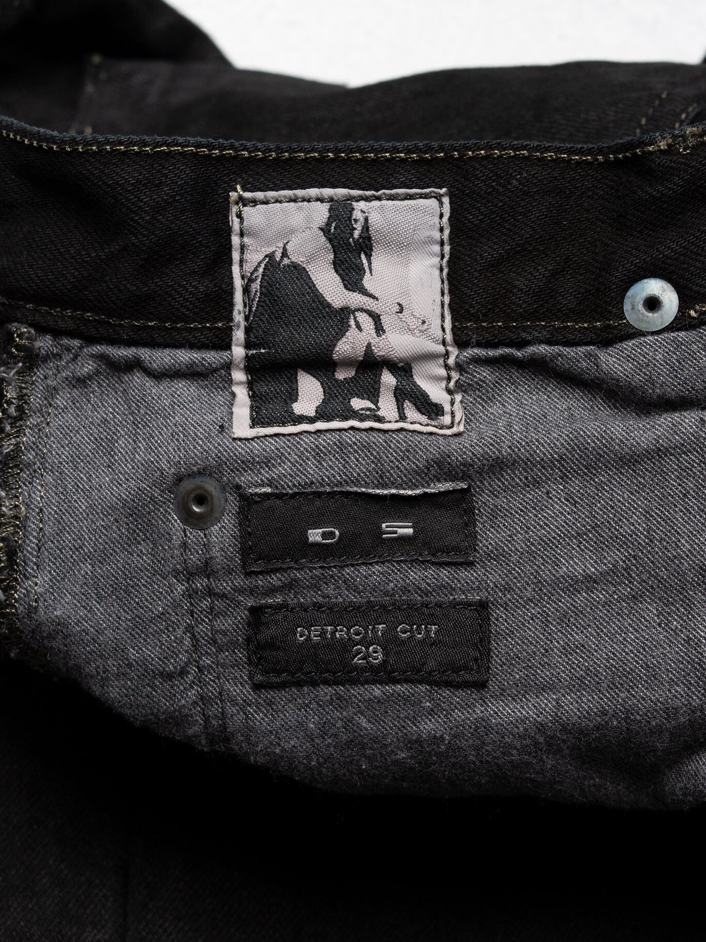 Rick Owens DRKSHDW - A/W 2015 - Detroit cut skinny fit jeans (Blackety Black) - size 29