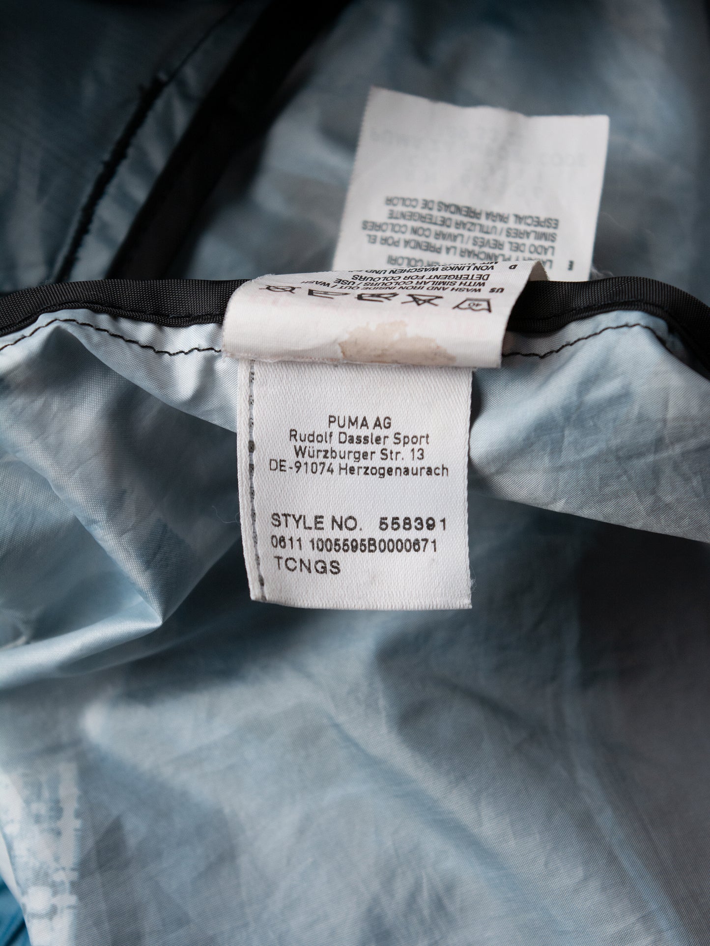Puma Urban Mobility by Hussein Chalayan - A/W 2011 - x-ray abstract windbreaker - men's size S