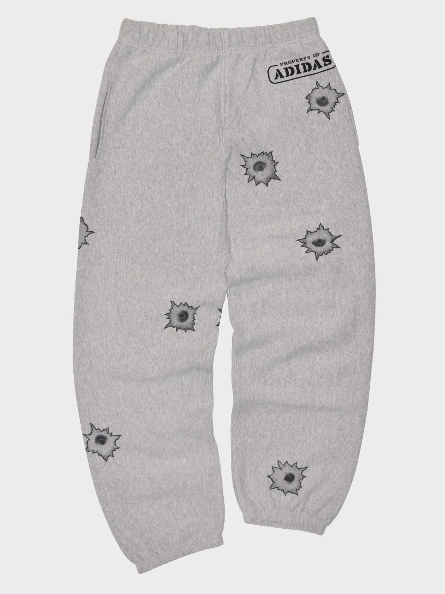 adidas Originals by Jeremy Scott - A/W 2011 - bullet hole sweatpants - size XS
