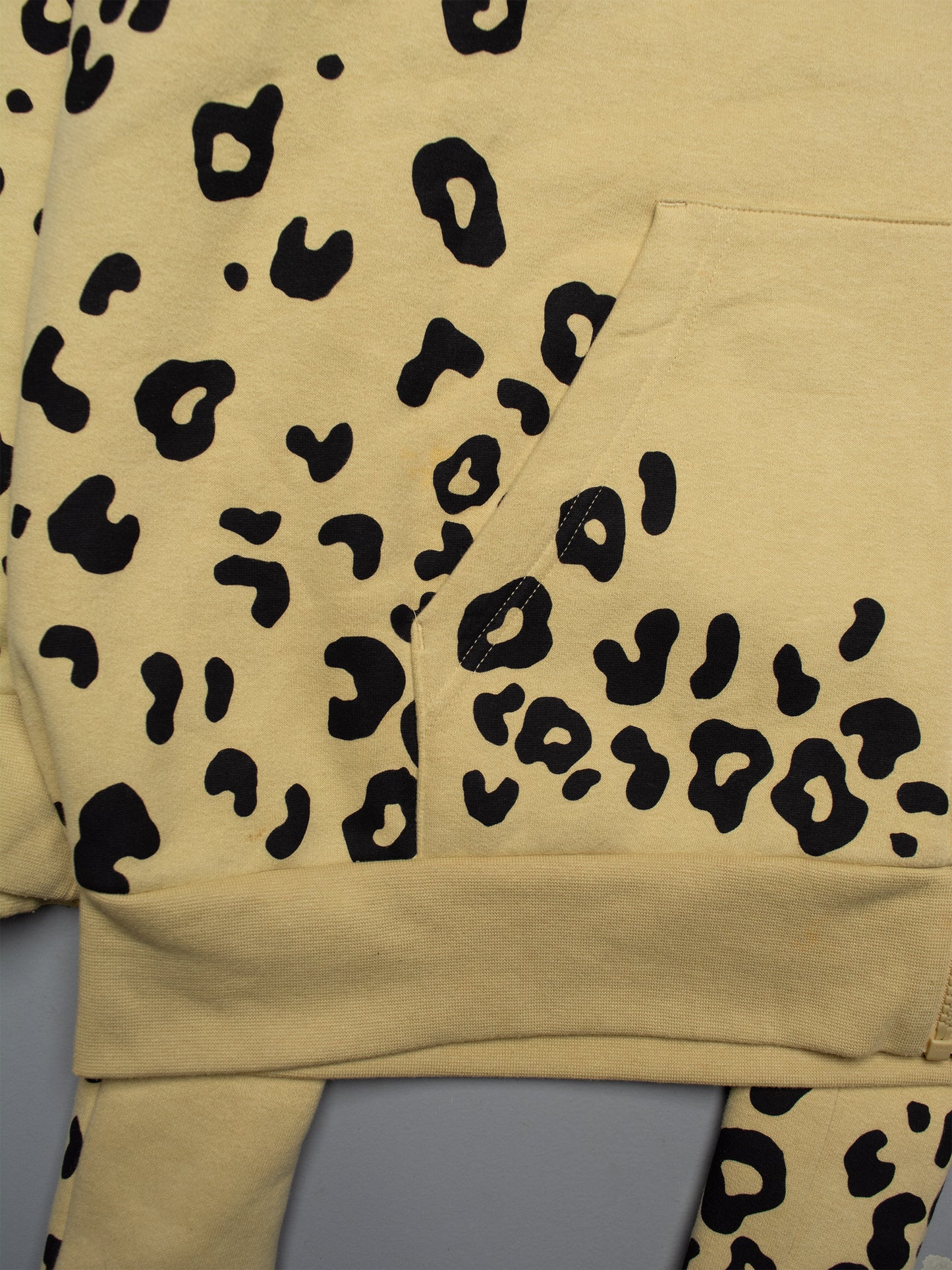adidas Originals by Jeremy Scott - S/S 2009 - Leopard Fleece Hoodie (yellow) - size M