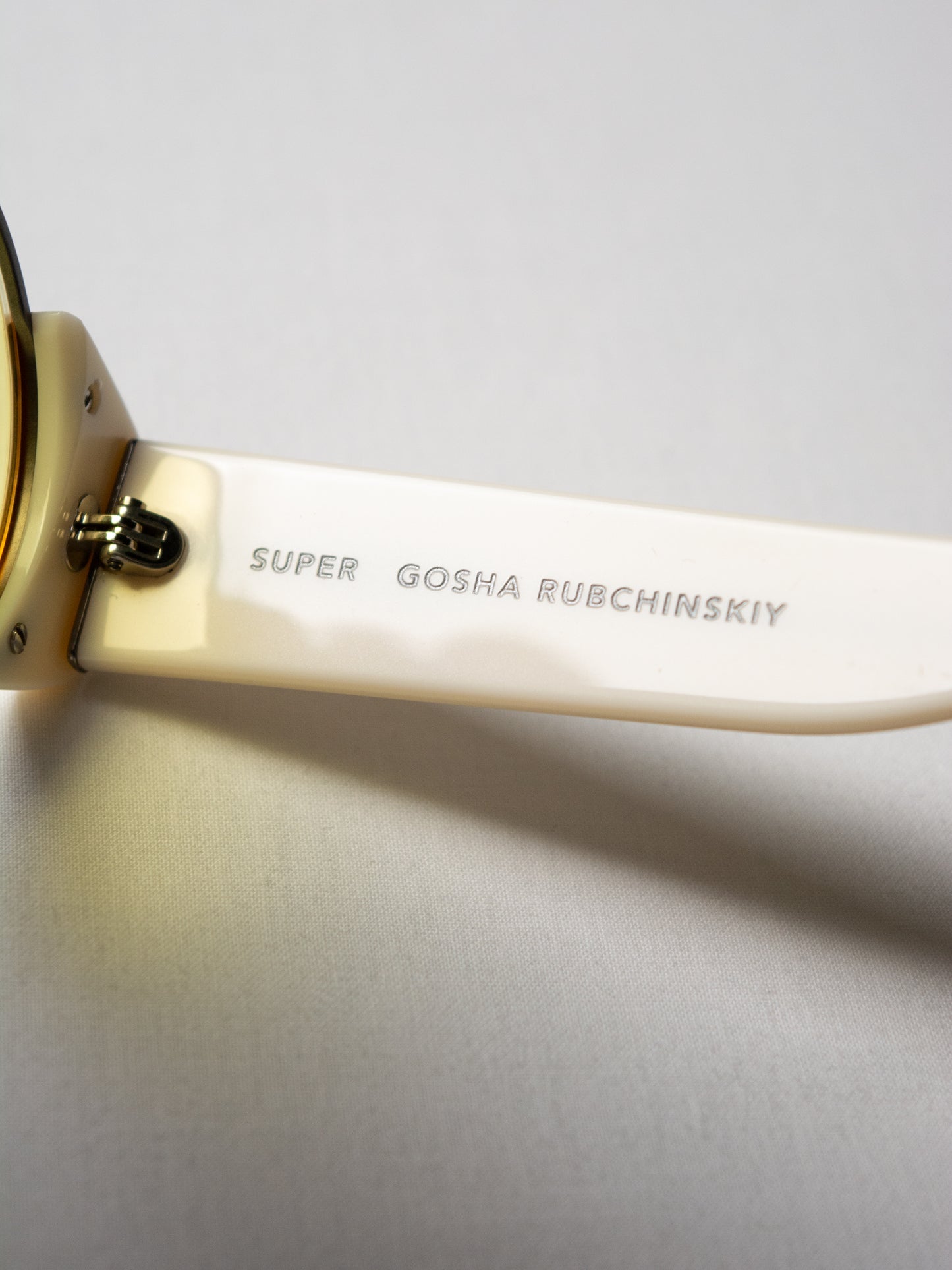SUPER by Retrosuperfuture X Gosha Rubchinskiy - S/S 2017 - 0AQ sunglasses (white/yellow)