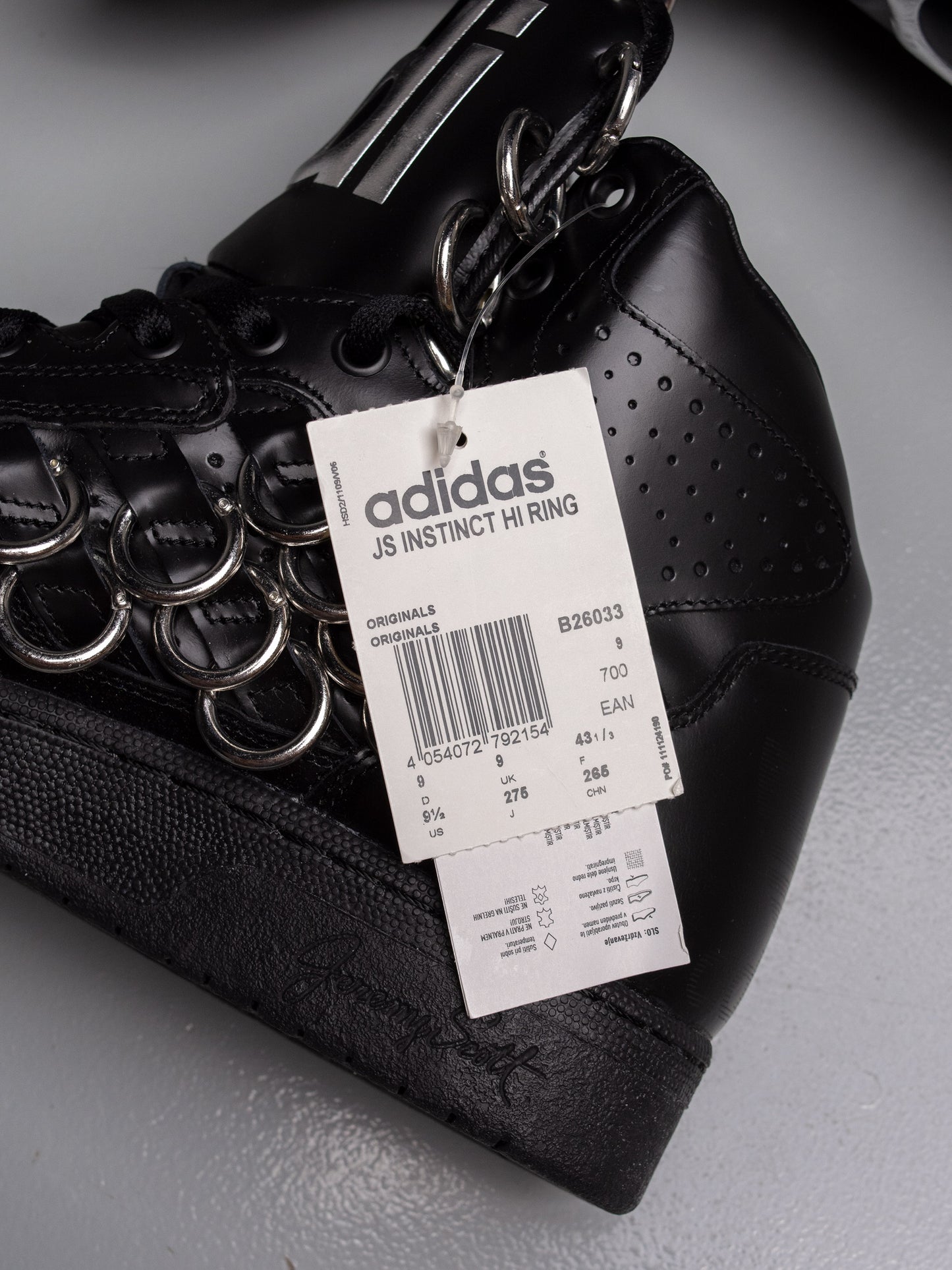 adidas Originals by Jeremy Scott S/S 2015 JS Instinct Hi Ring - size 43 1/3