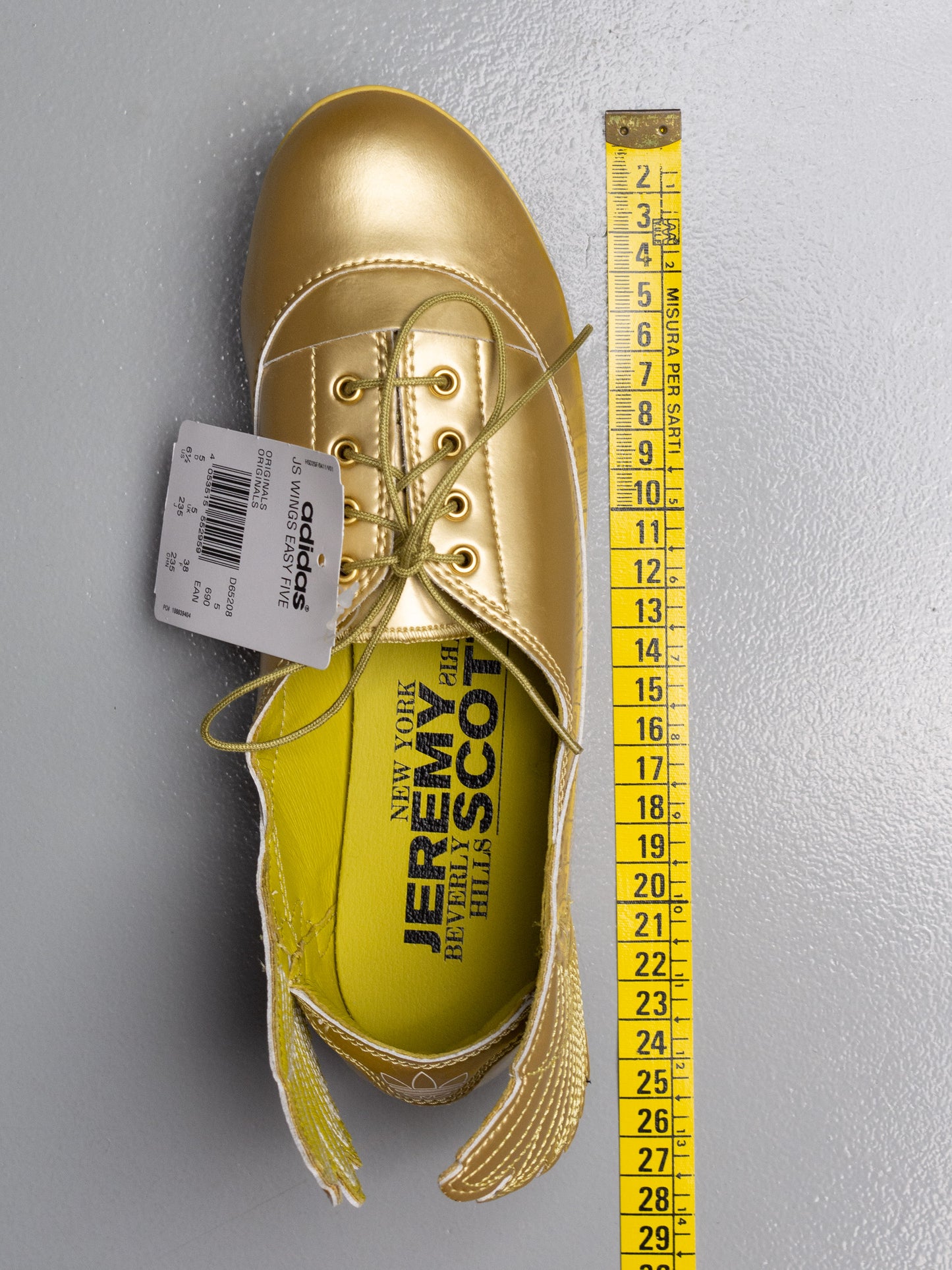 adidas Originals by Jeremy Scott S/S 2014 JS Wings Easy Five Gold - size 38
