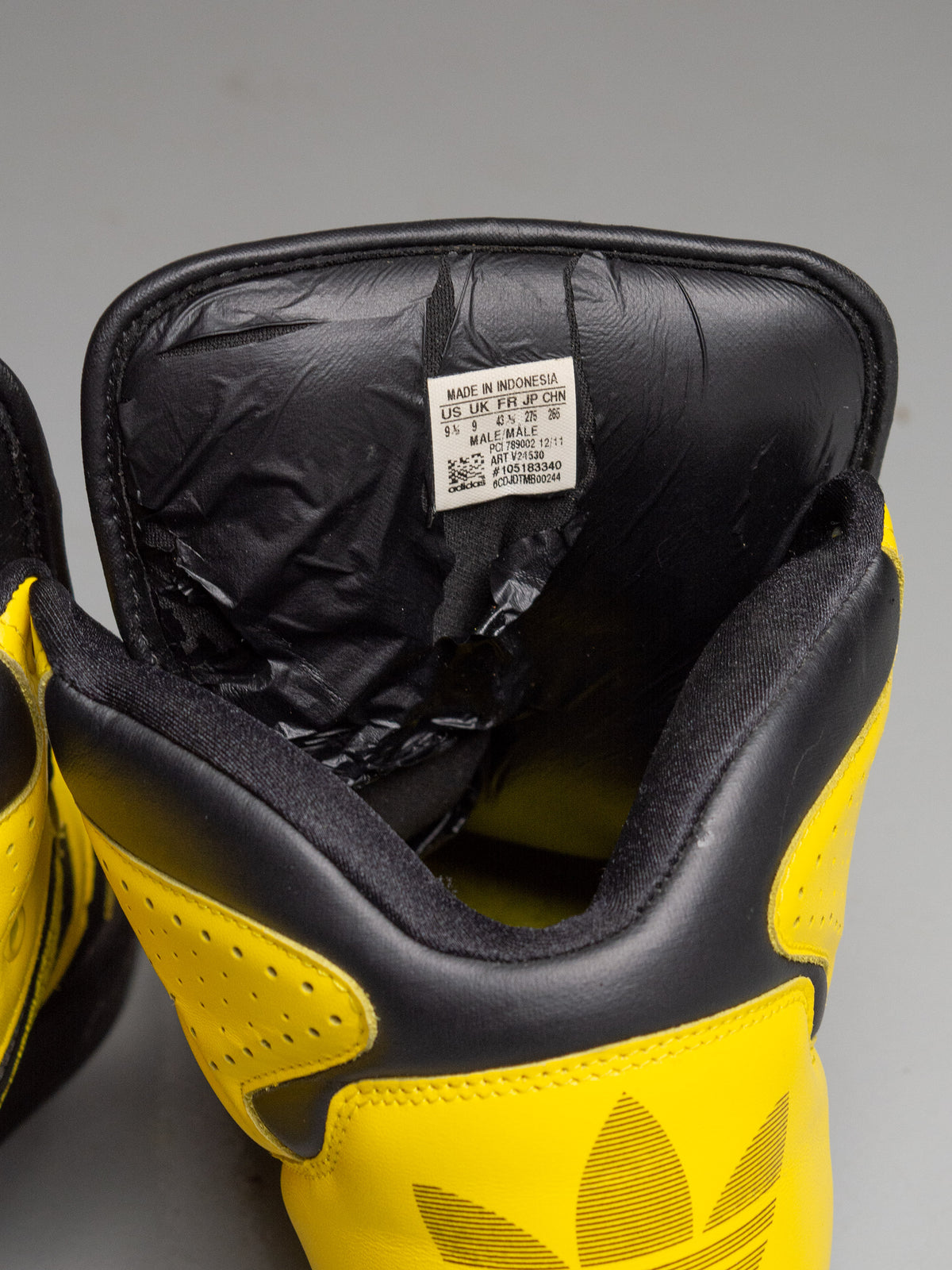 adidas Originals by Jeremy Scott S/S 2012 JS Instinct Hi (black/yellow) - size 43 1/3