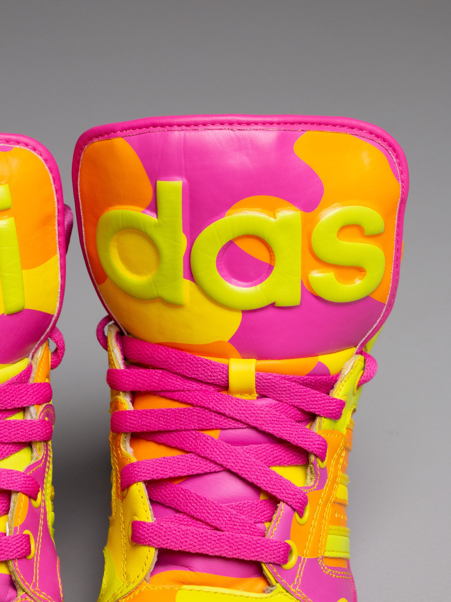adidas Originals by Jeremy Scott A/W 2013 JS Instinct Hi Neon Camo - size 39 1/3