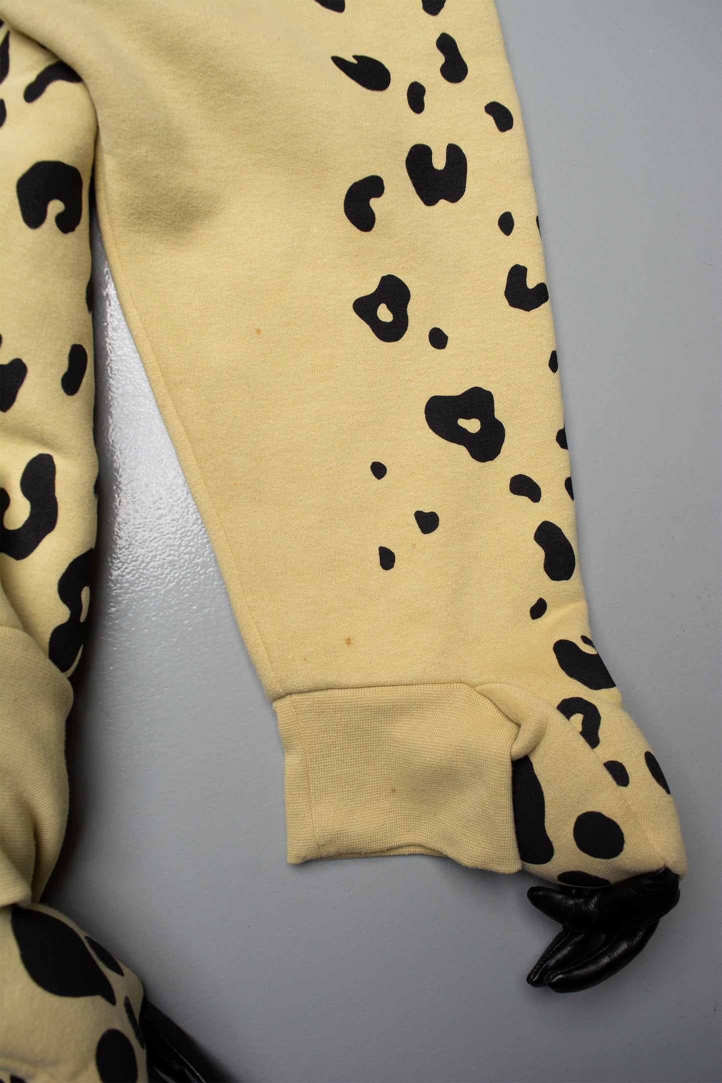 adidas Originals by Jeremy Scott - S/S 2009 - Leopard Fleece Hoodie (yellow) - size M