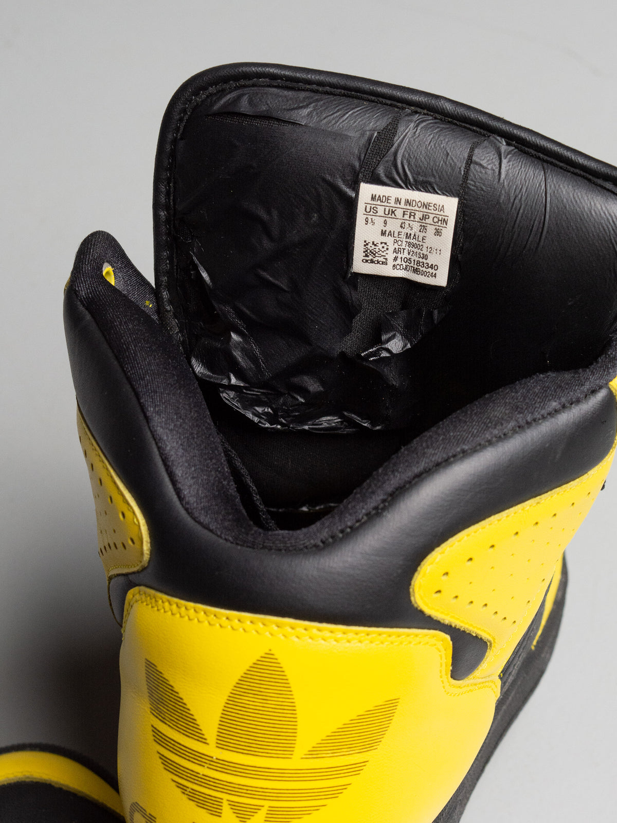 adidas Originals by Jeremy Scott S/S 2012 JS Instinct Hi (black/yellow) - size 43 1/3