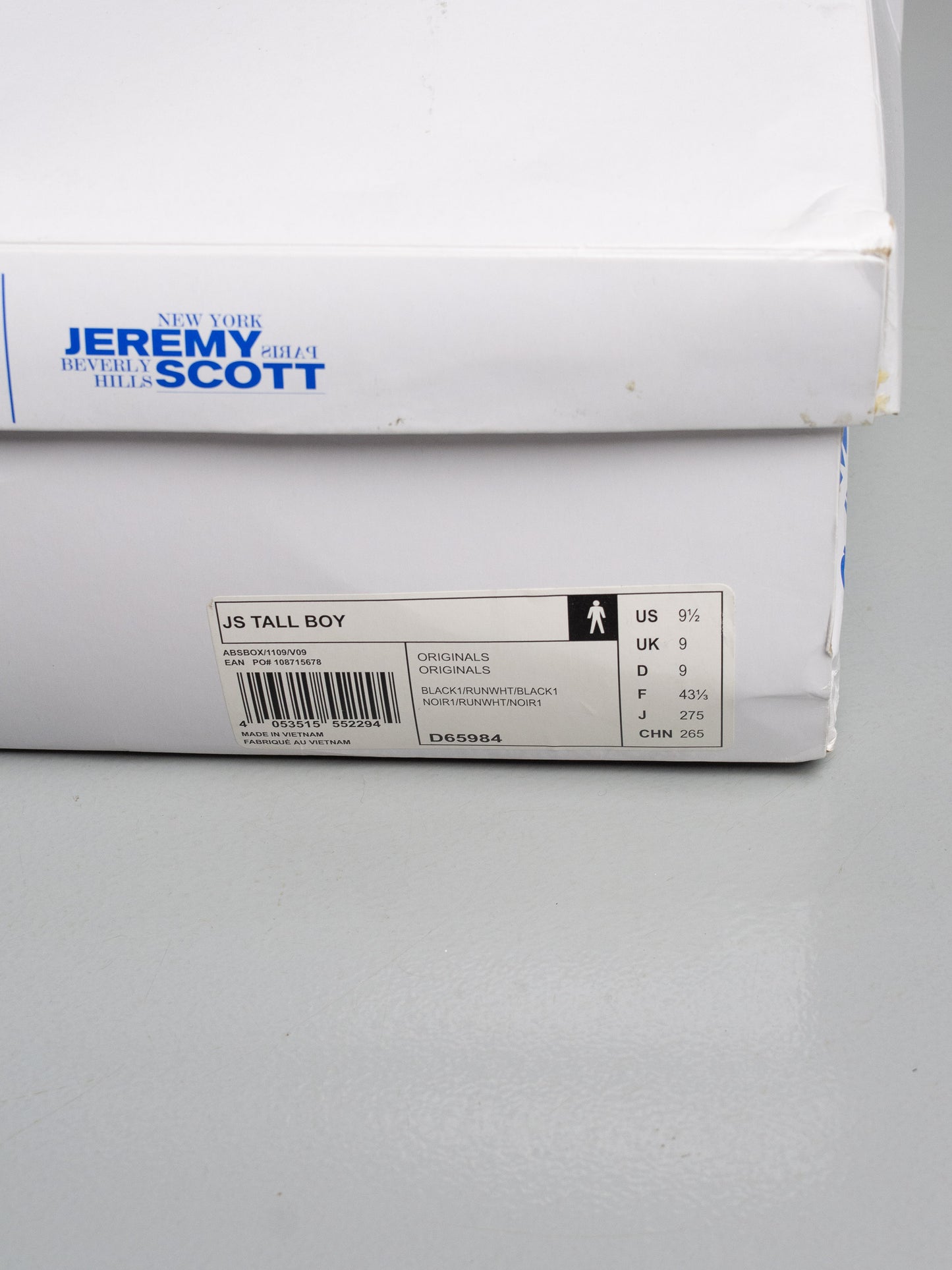 adidas Originals by Jeremy Scott S/S 2014 JS Tall Boy - size 43 1/3