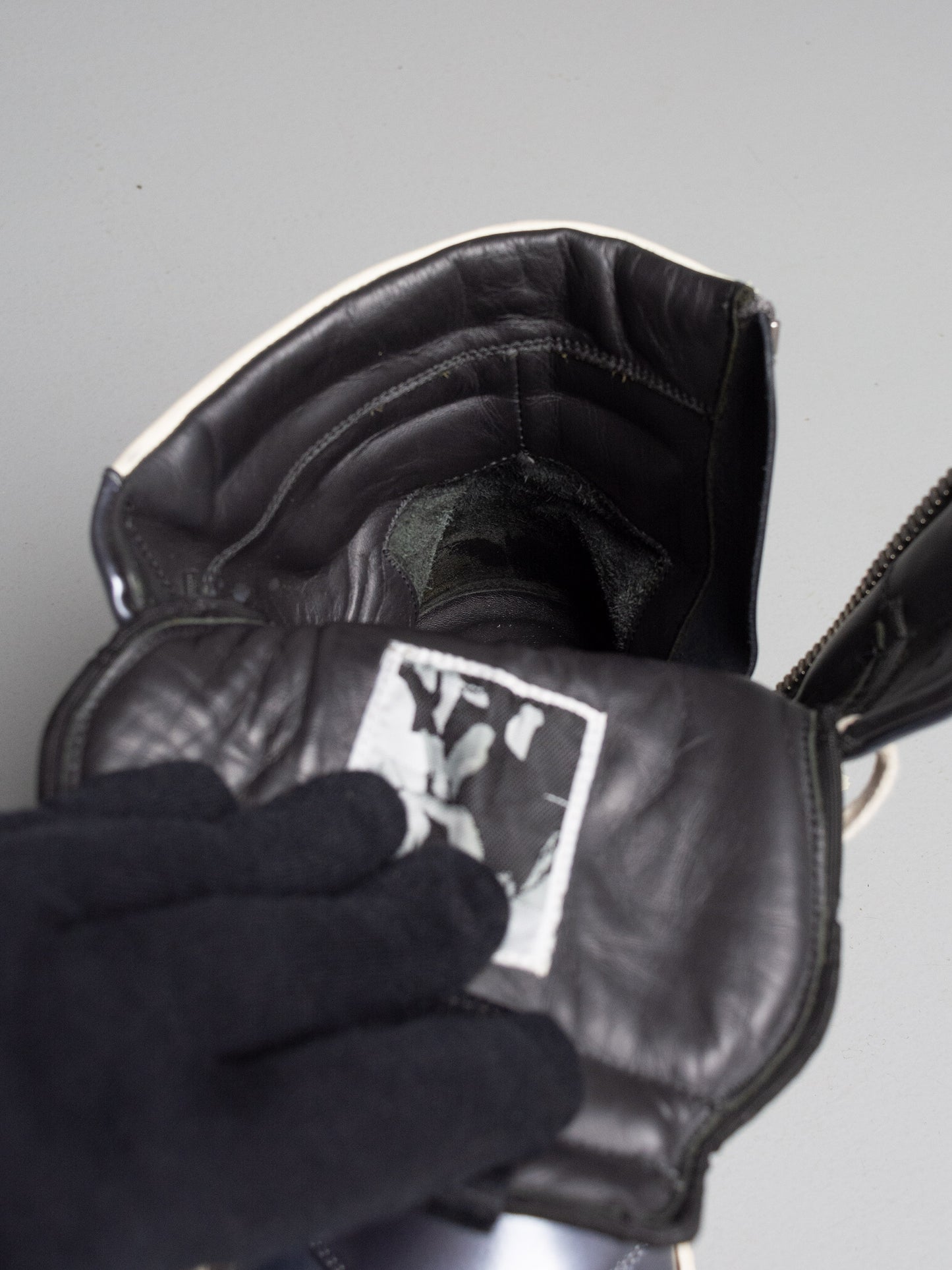 Rick Owens S/S 2015 Dirty Silver Geobasket - size 40