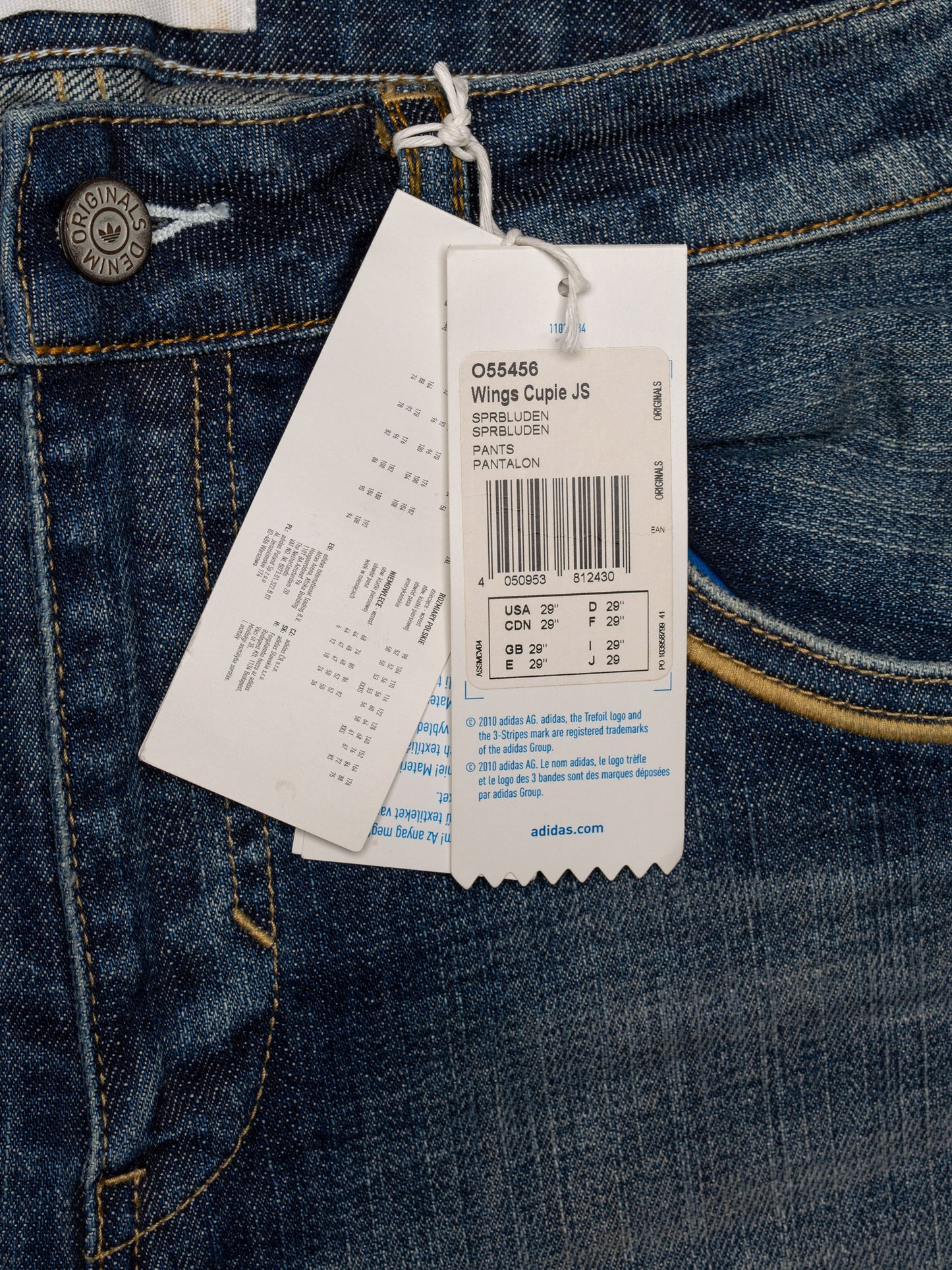 adidas Originals by Jeremy Scott A/W 2011 Wings Cupie JS skinny jeans - size 29