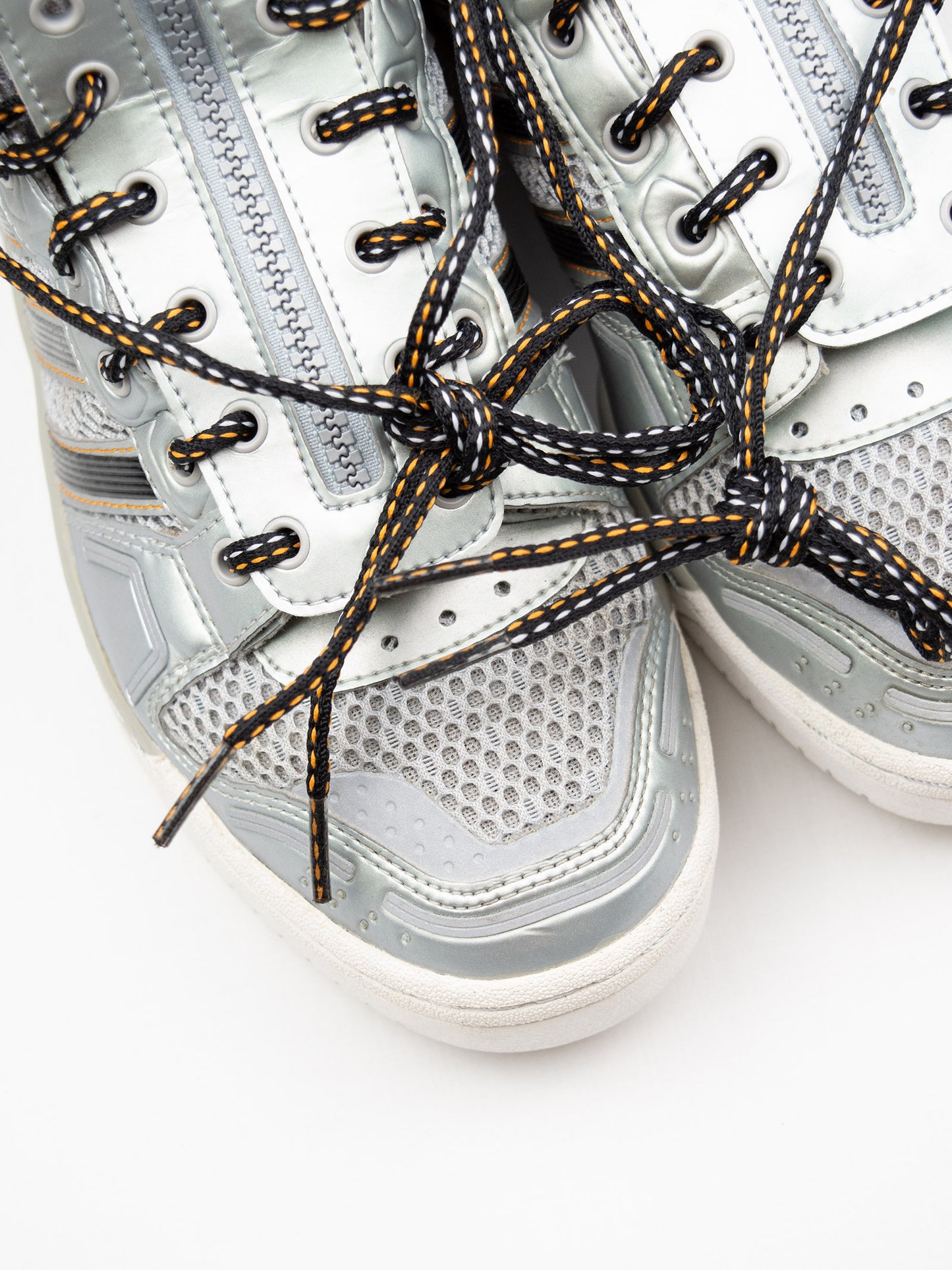 adidas Originals by Jeremy Scott - A/W 2012 - JS Wings 2.0 "Metallic Silver Mesh" - size 44 2/3