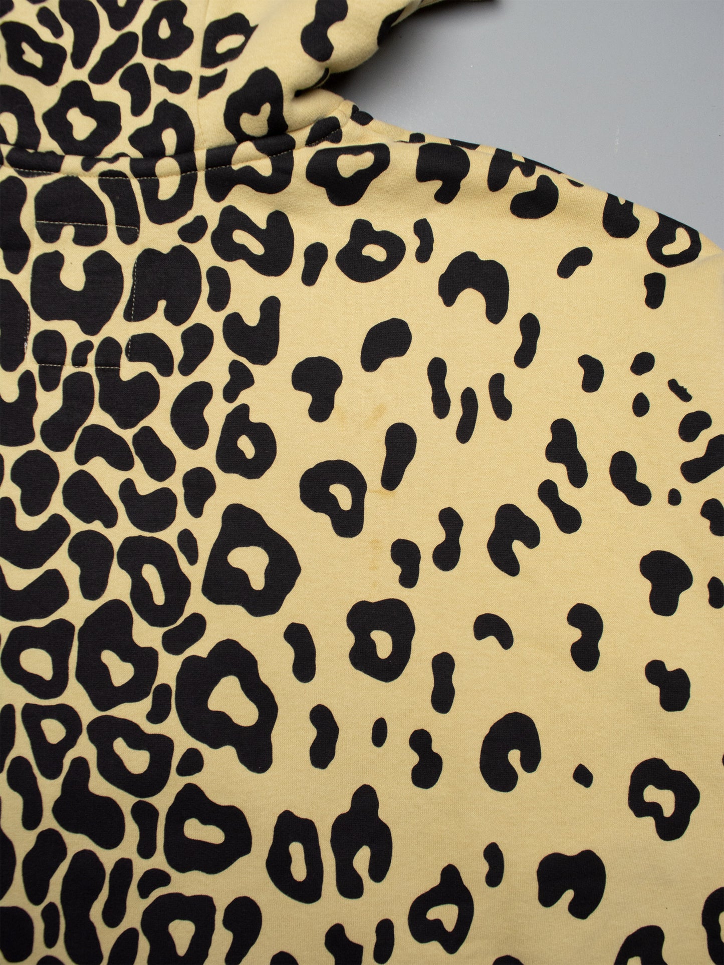 adidas Originals by Jeremy Scott - S/S 2009 - Leopard Fleece Hoodie (yellow) - size M