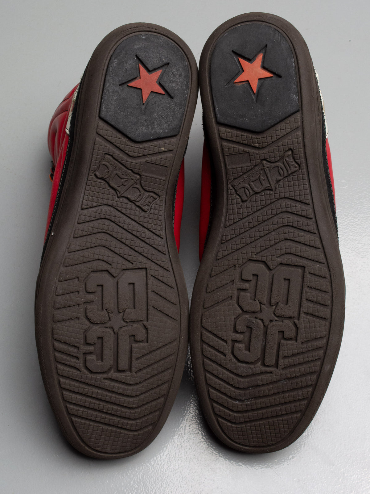 JC/DC by JC de Castelbajac shark sneakers (red)