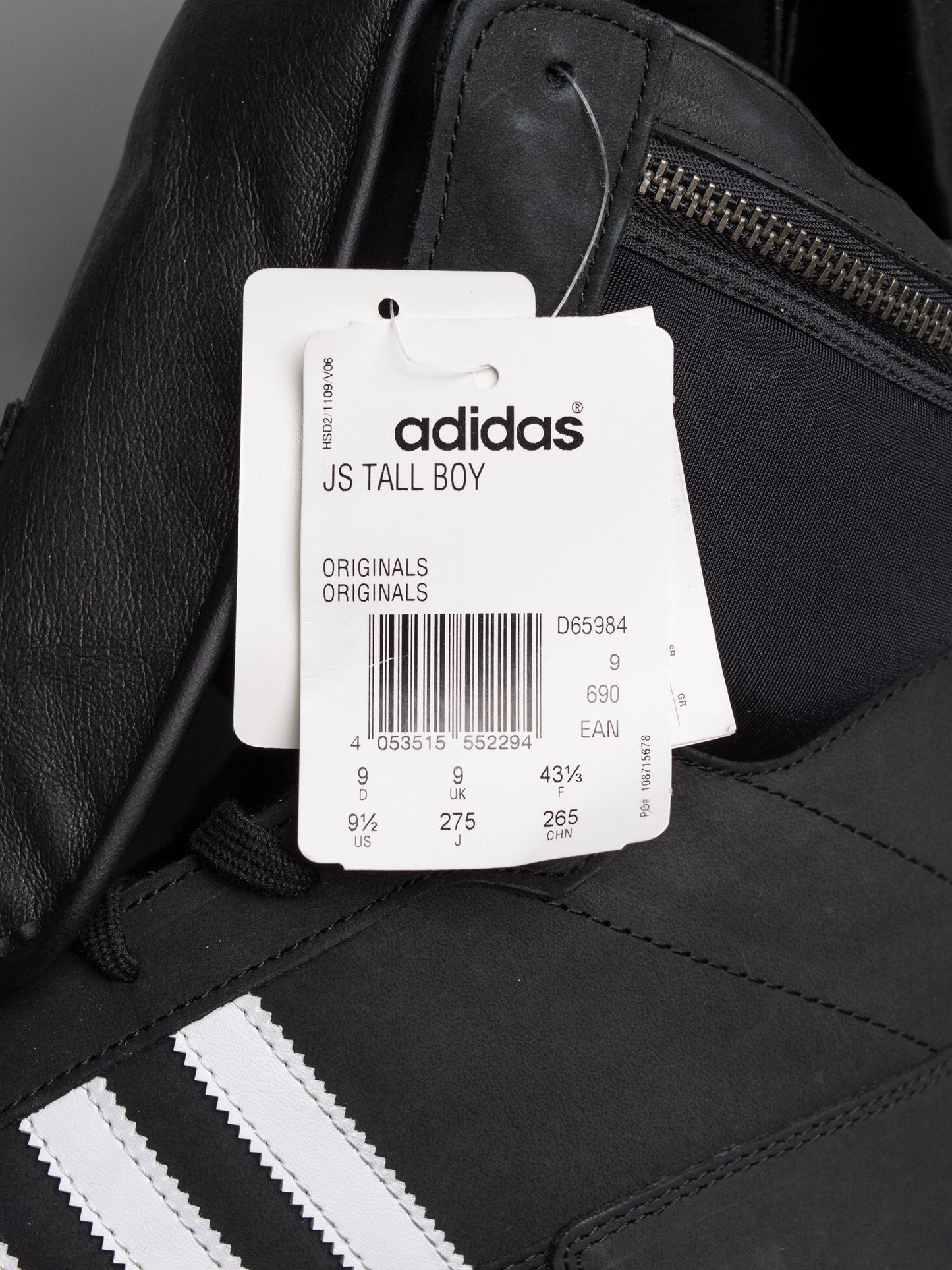 adidas Originals by Jeremy Scott S/S 2014 JS Tall Boy - size 43 1/3