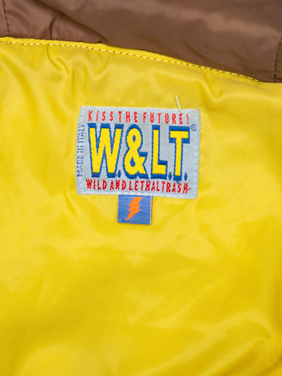 W.&L.T. - A/W 1996 - oversized puffer anorak (brown) - men's size S