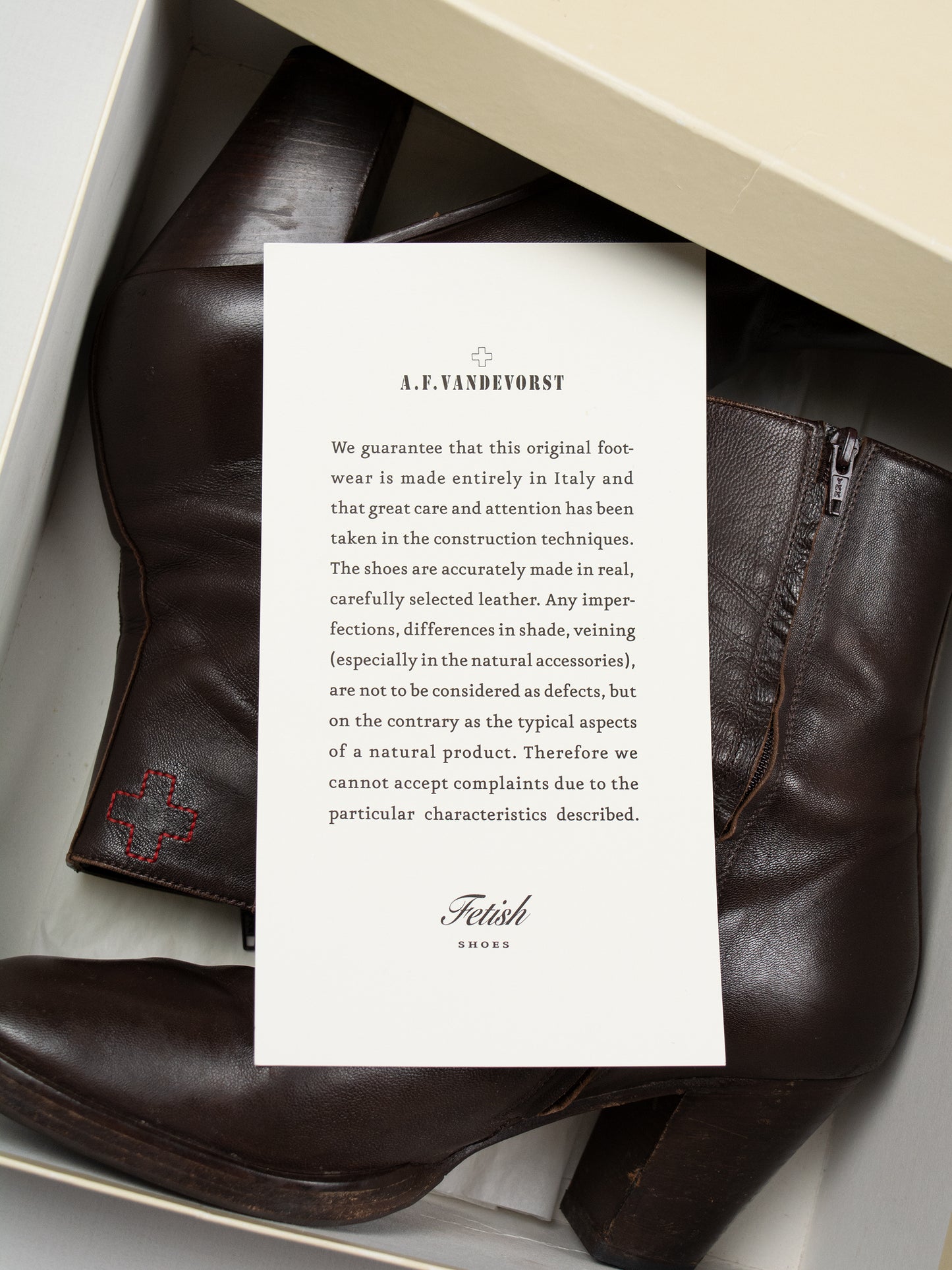 A.F.Vandevorst - nappa leather ankle boots (brown) - size 41