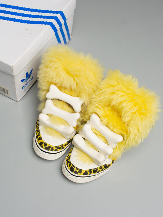 adidas Originals by Jeremy Scott S/S 2015 JS Bones Fur - size 40