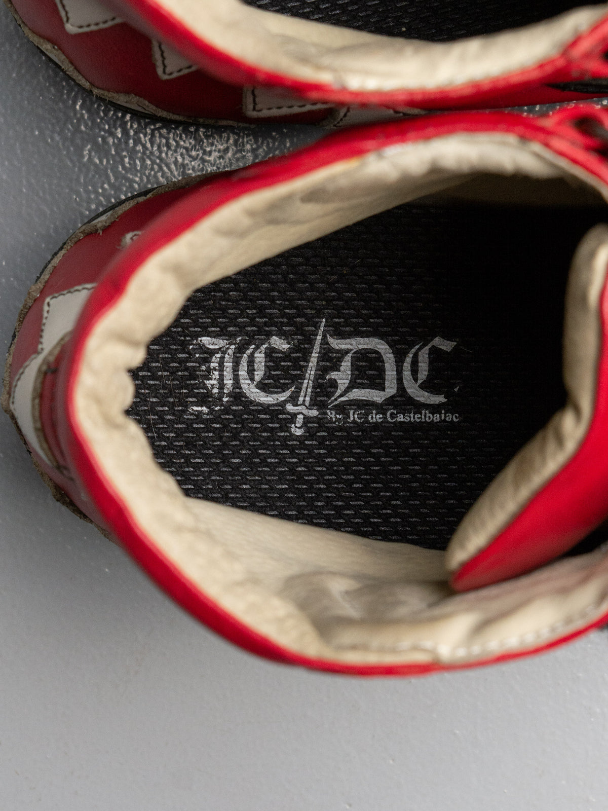 JC/DC by JC de Castelbajac shark sneakers (red)