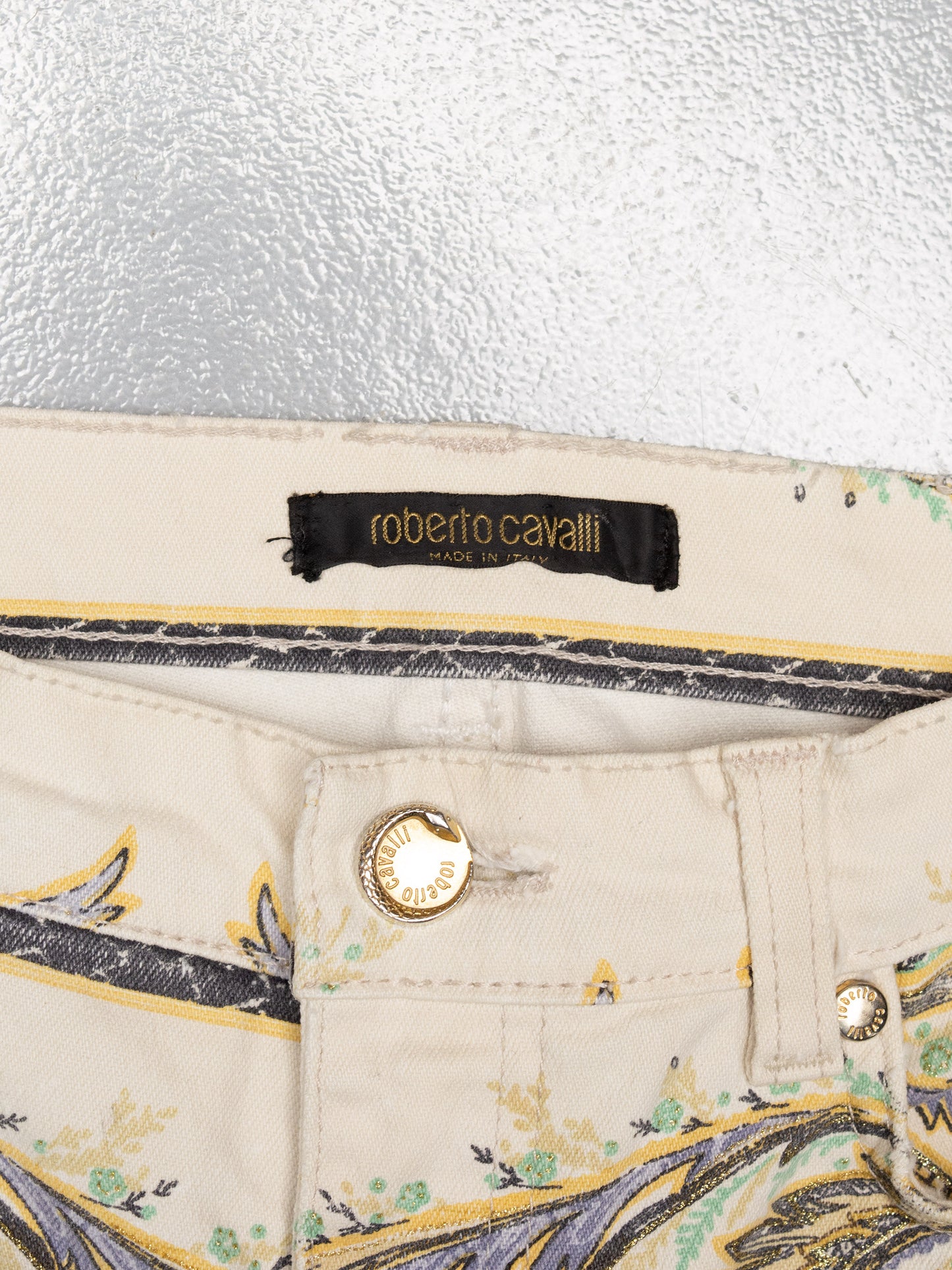 2000s Roberto Cavalli printed pants - women's size 42