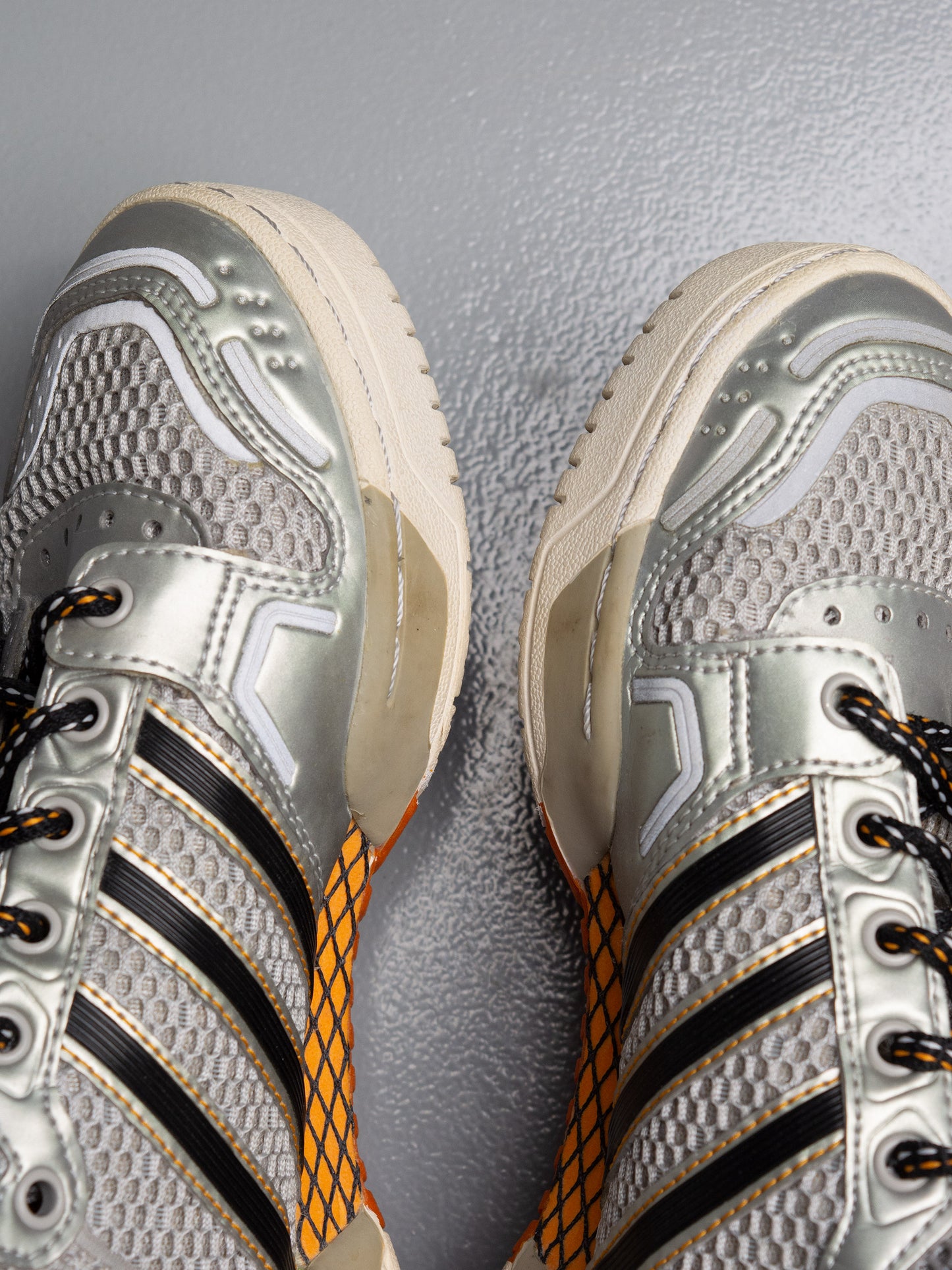 adidas Originals by Jeremy Scott A/W 2012 JS Wings "Mesh" (Metallic Silver) - size 37 1/3
