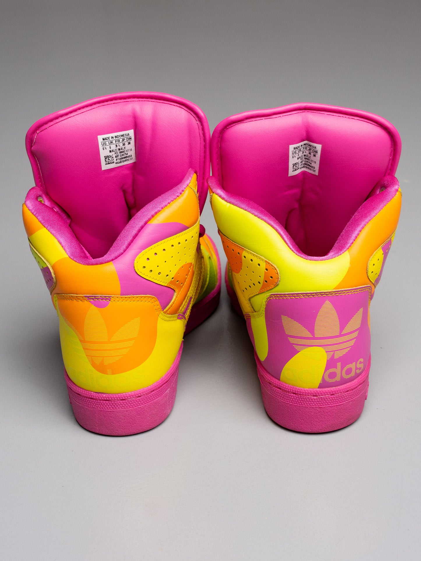 adidas Originals by Jeremy Scott A/W 2013 JS Instinct Hi Neon Camo - size 39 1/3