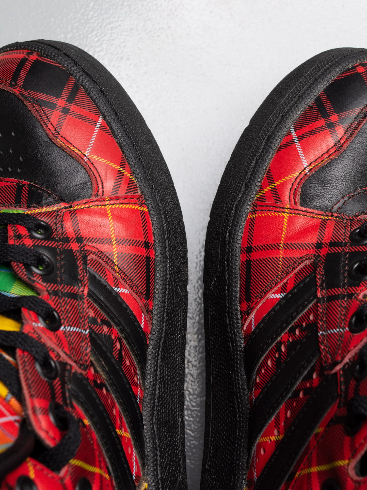 adidas Originals by Jeremy Scott S/S 2013 JS Instinct Hi "Plaid" - size 39 1/3