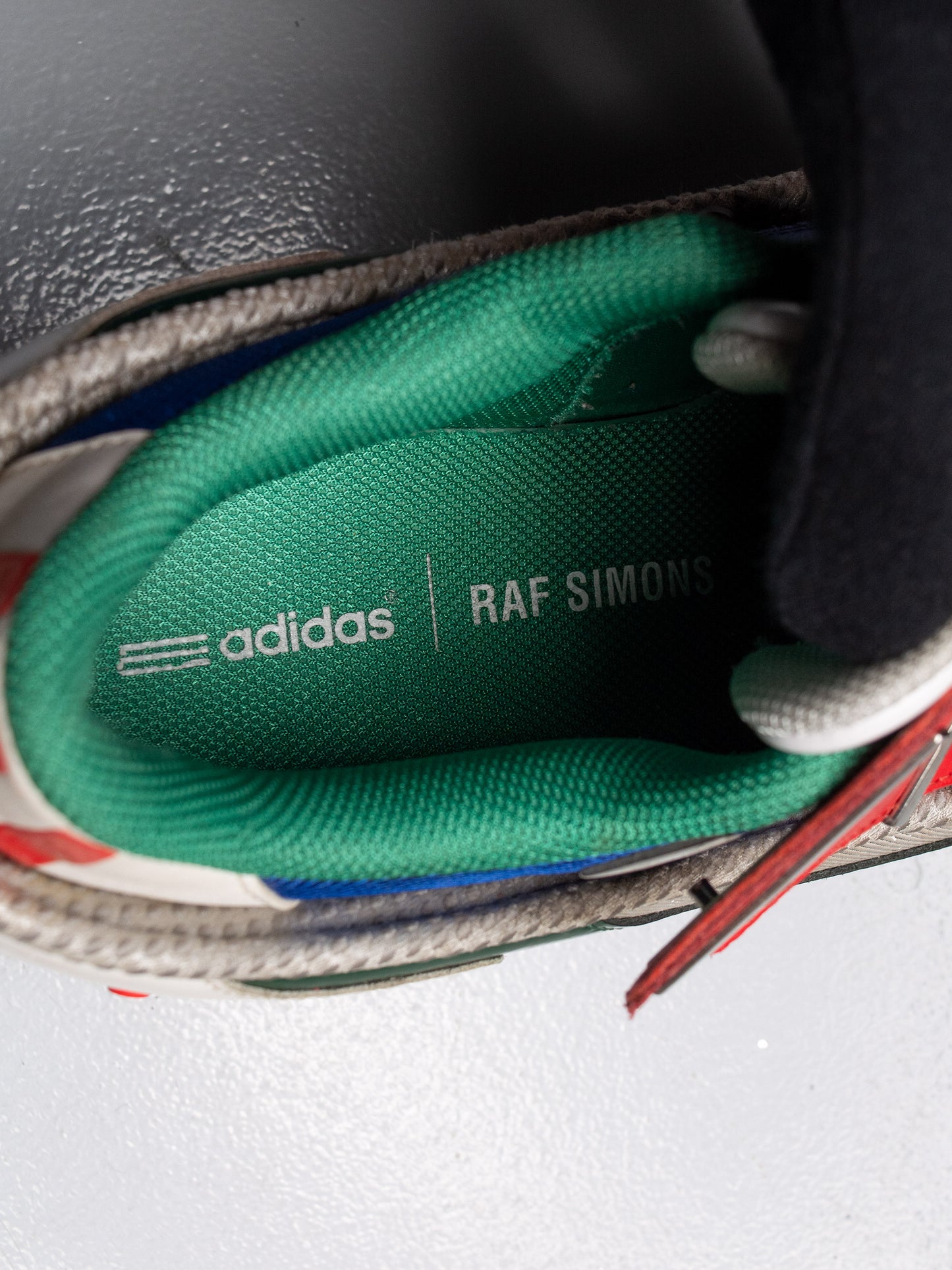 adidas X Raf Simons S/S 2014 Super Trekker (red/blue) - size 40 2/3