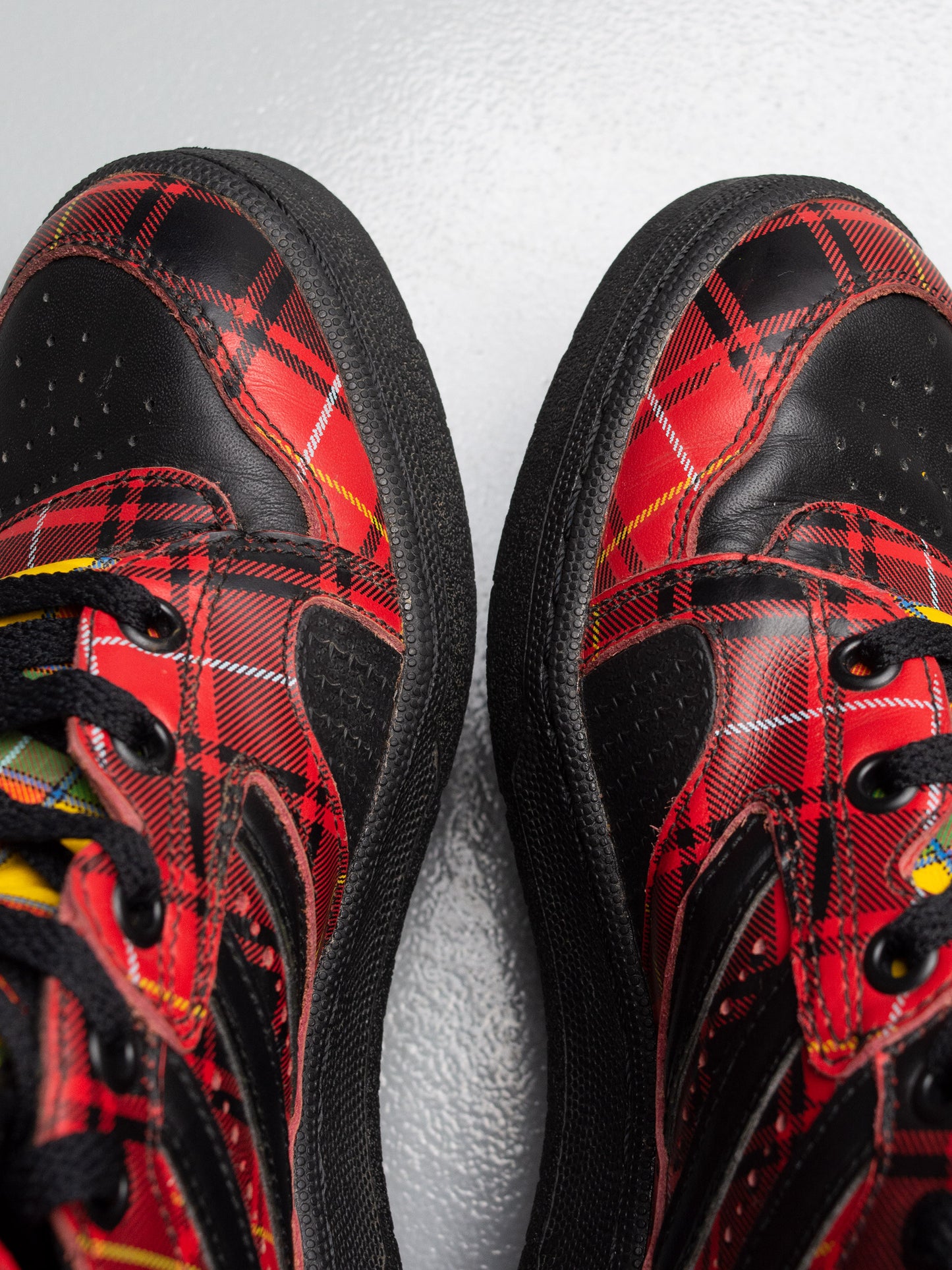 adidas Originals by Jeremy Scott S/S 2013 JS Instinct Hi "Plaid" - size 39 1/3