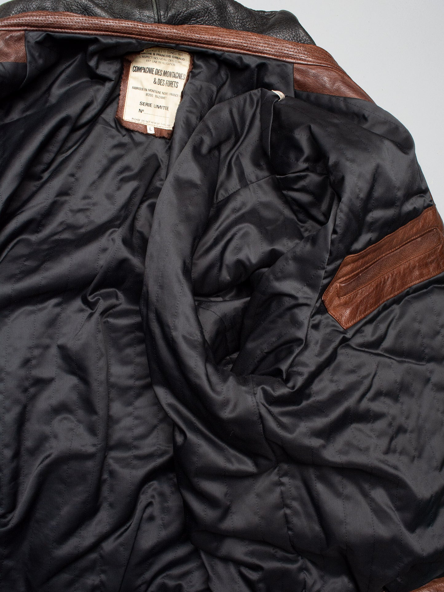 Marithé & François Girbaud - 1980s - life preserver leather jacket - size L