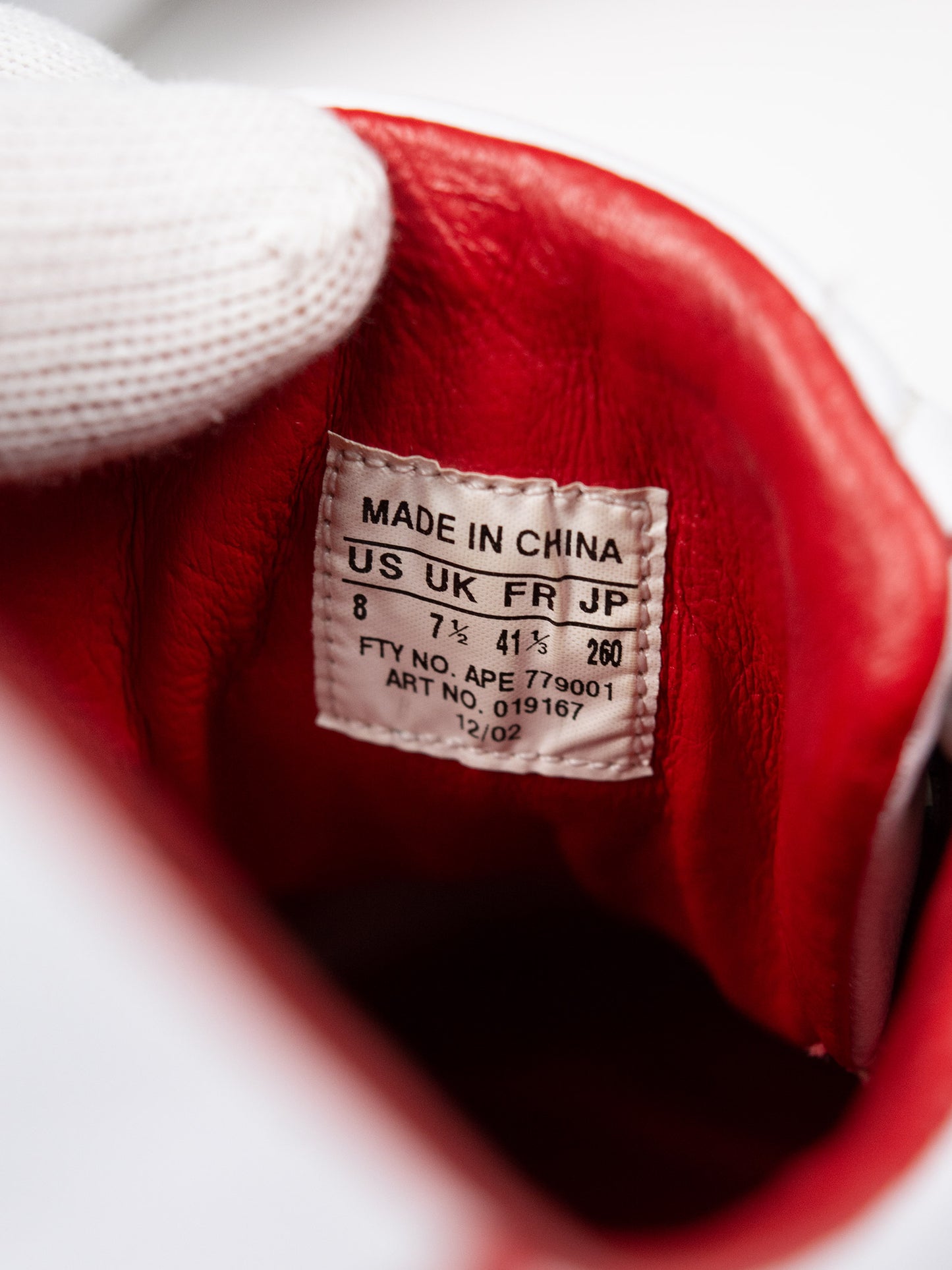 Y-3 - S/S 2003 - Field (white/red) - size 41 1/3