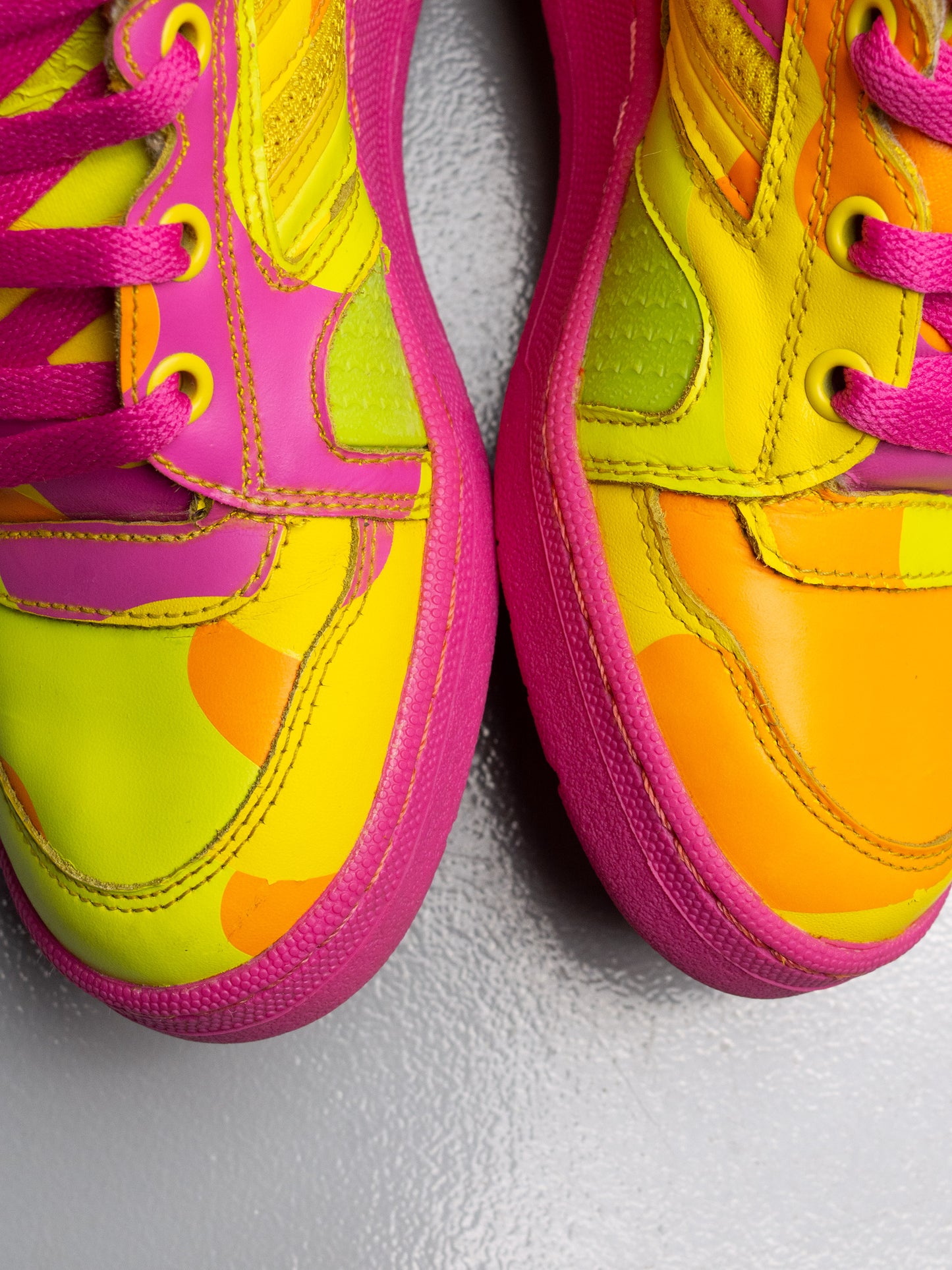 adidas Originals by Jeremy Scott A/W 2013 JS Instinct Hi Neon Camo - size 38
