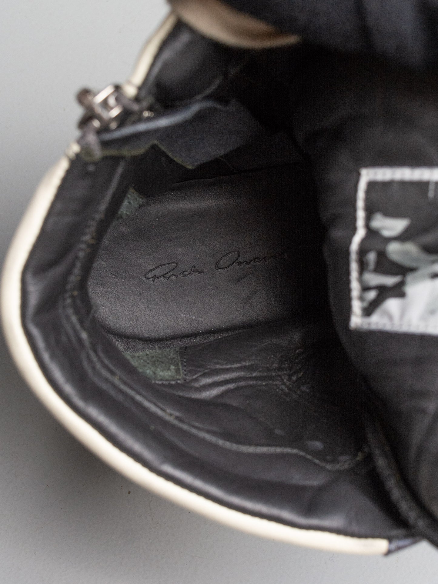 Rick Owens S/S 2015 Dirty Silver Geobasket - size 40