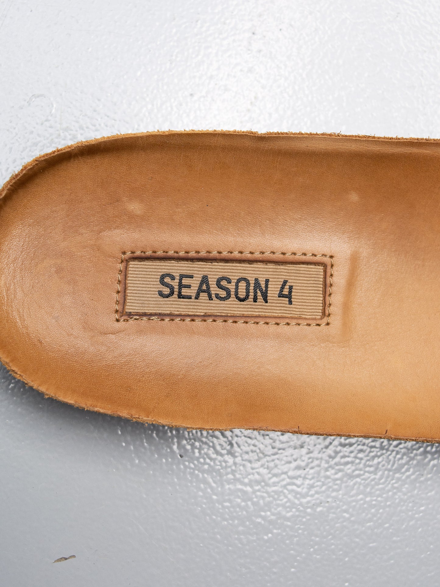YEEZY Season 4 Nylon and Thick Suede Combat Boot (Sand) - size 45