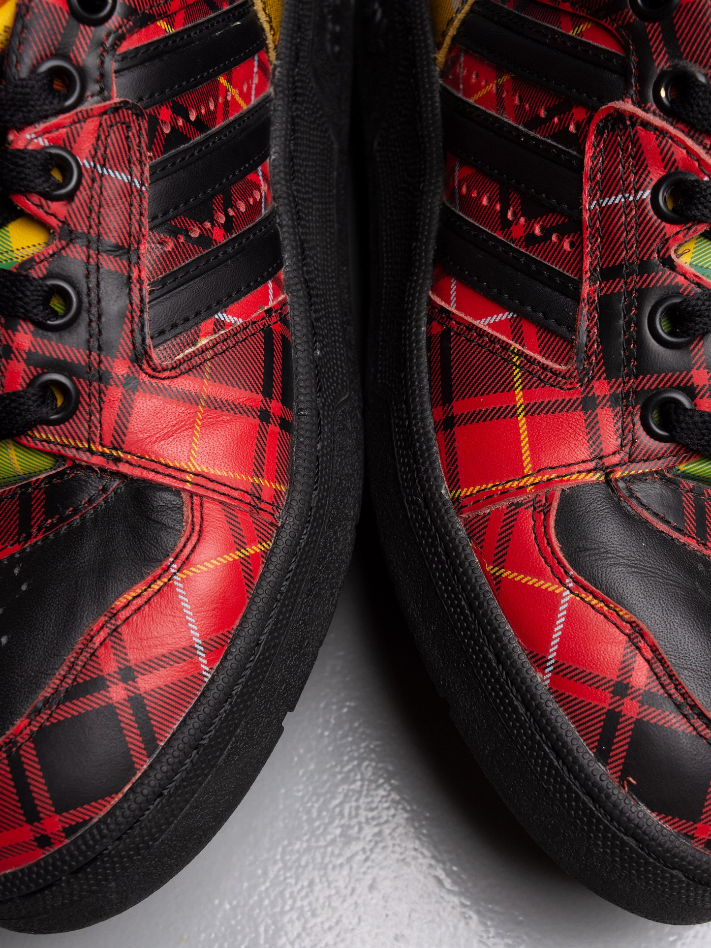 adidas Originals by Jeremy Scott S/S 2013 JS Instinct Hi "Plaid" - size 39 1/3