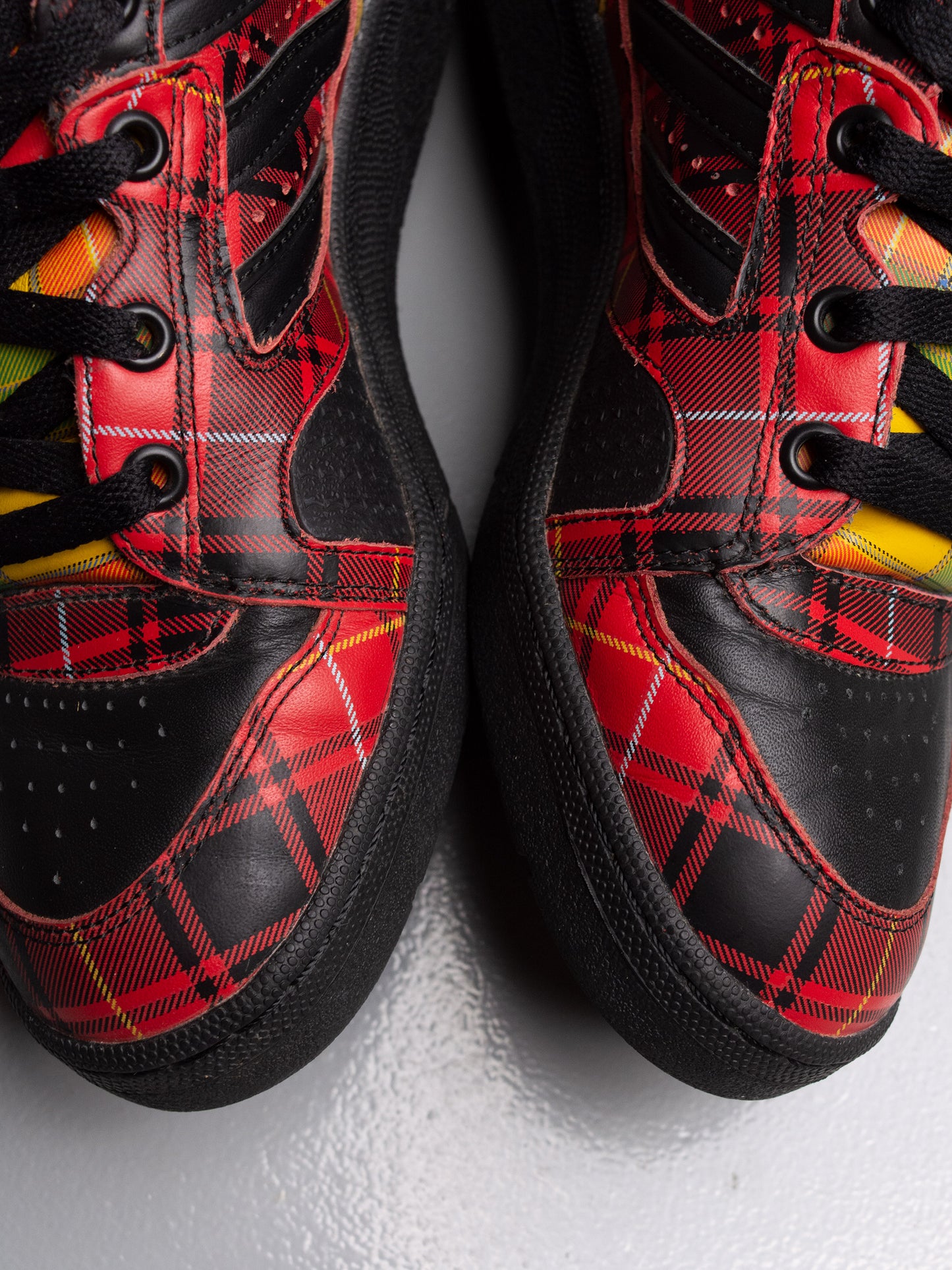 adidas Originals by Jeremy Scott S/S 2013 JS Instinct Hi "Plaid" - size 39 1/3