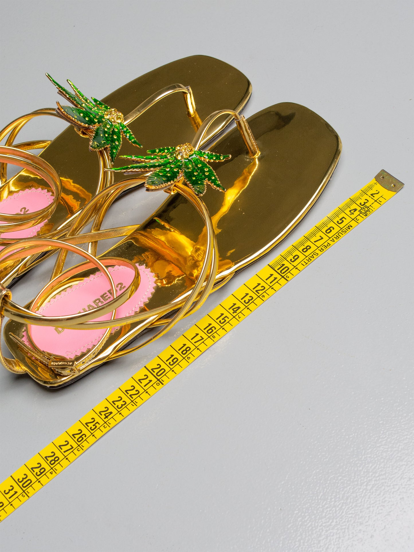 Dsquared2 S/S 2024 Marija Flat Sandals - size 38