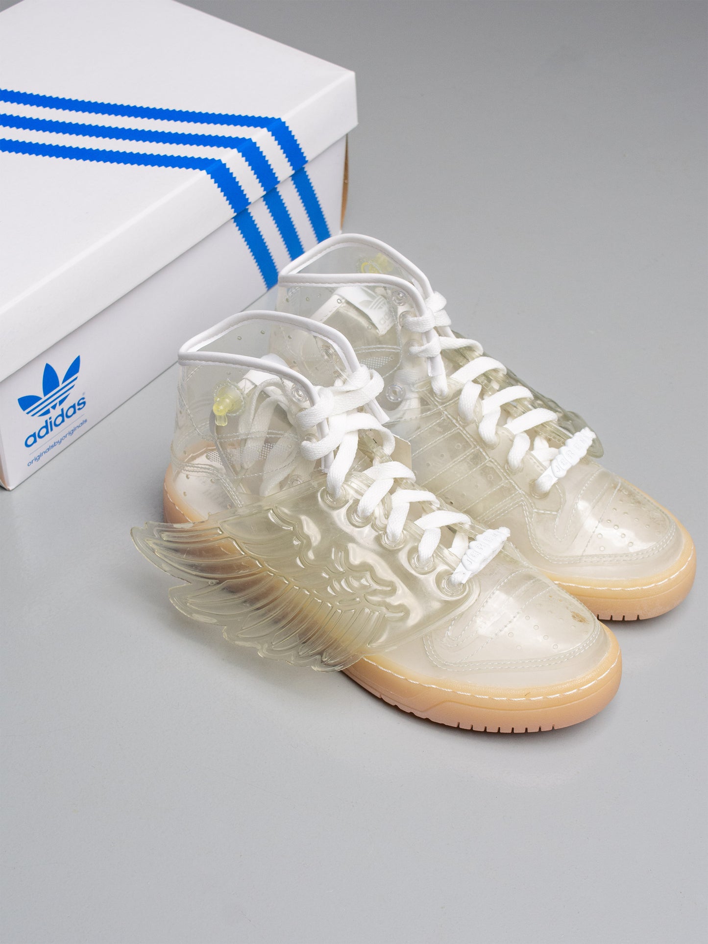 adidas Originals by Jeremy Scott S/S 2011 JS Wings "Clear" - size 39 1/3