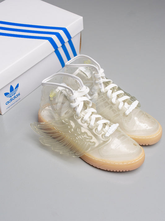 adidas Originals by Jeremy Scott S/S 2011 JS Wings "Clear" - size 39 1/3