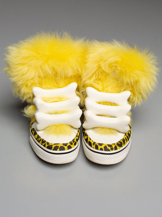 adidas Originals by Jeremy Scott S/S 2015 JS Bones Fur - size 40 2/3