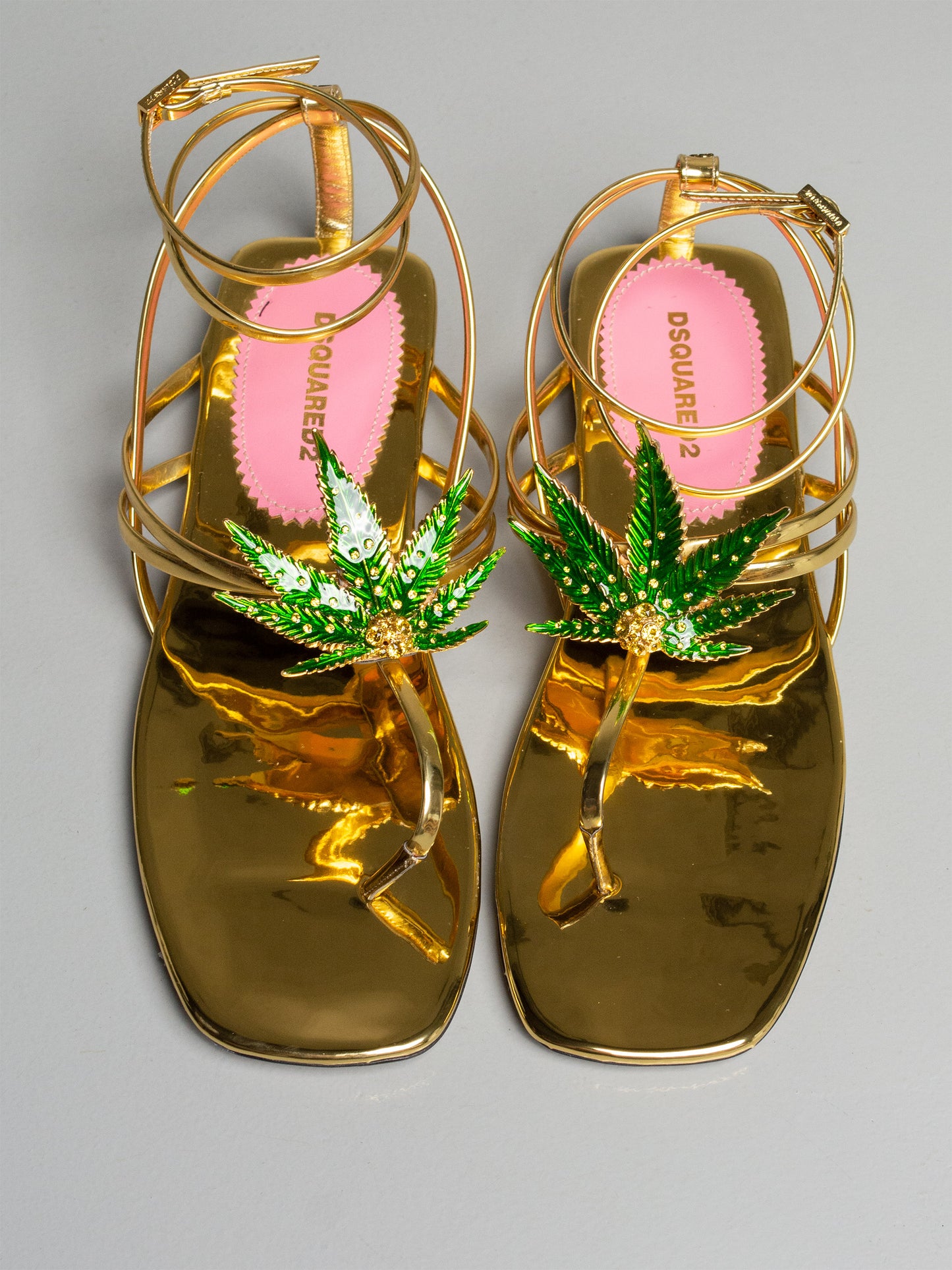 Dsquared2 S/S 2024 Marija Flat Sandals - size 38
