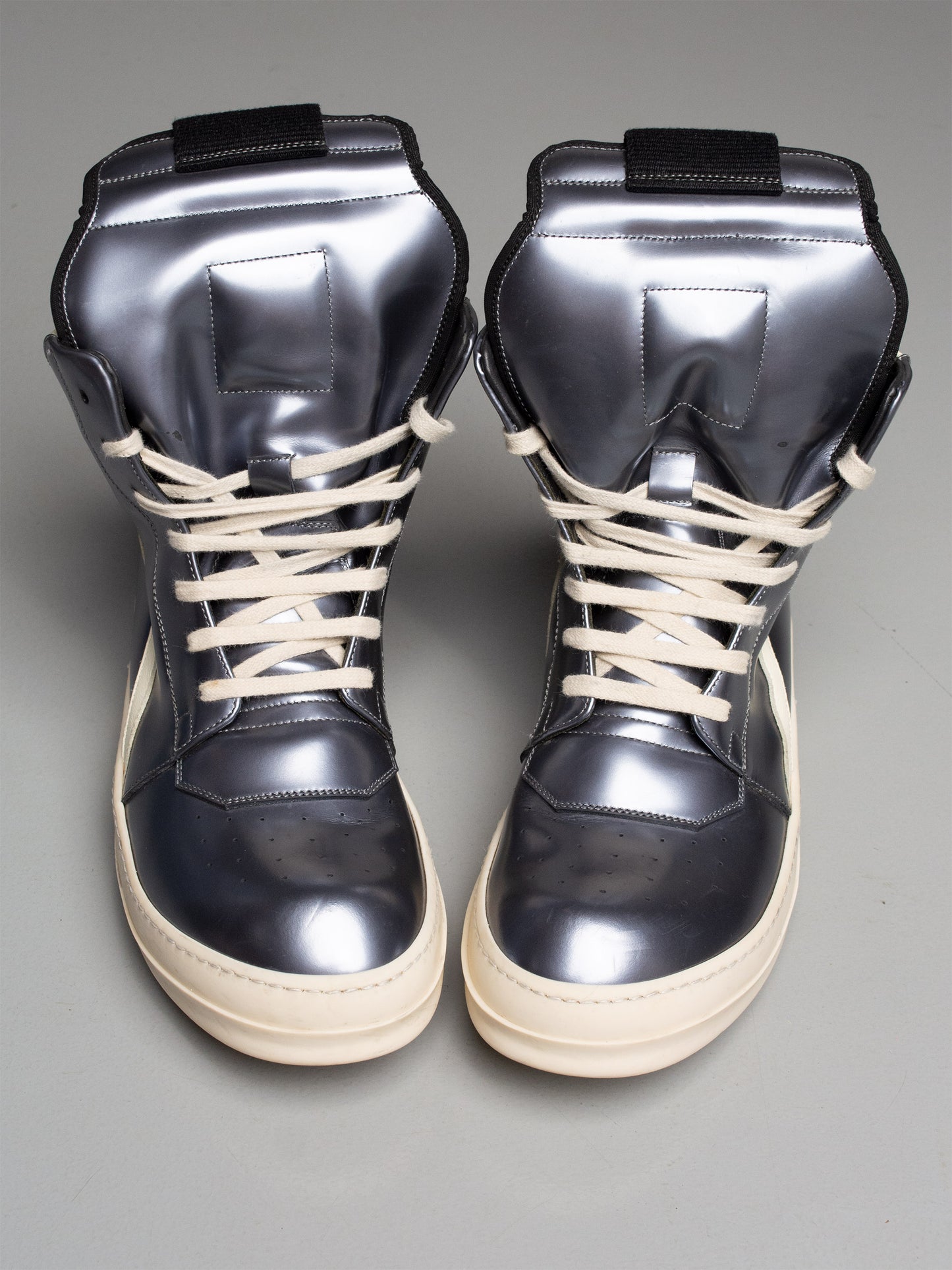Rick Owens S/S 2015 Dirty Silver Geobasket - size 40