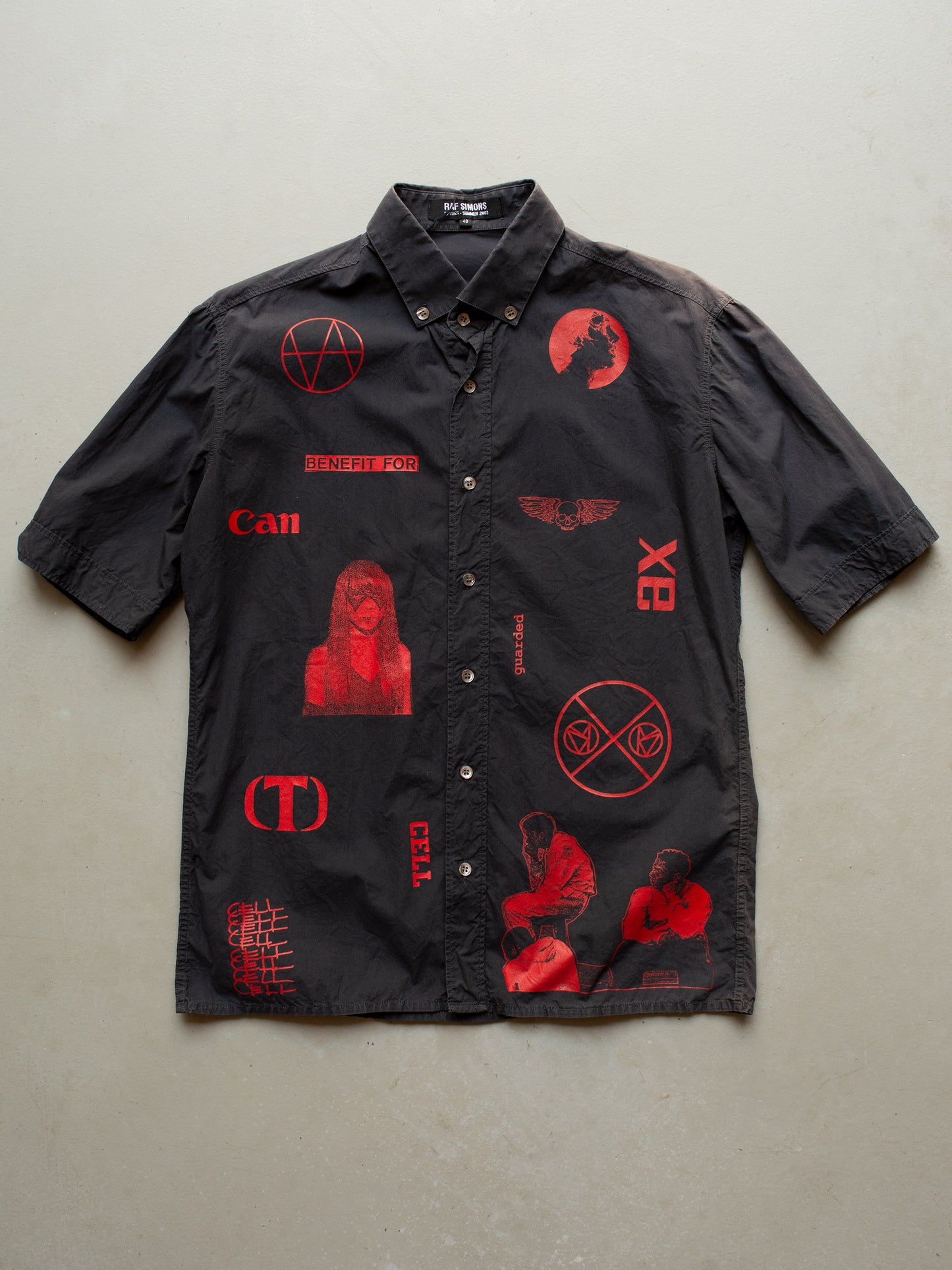 Raf Simons S/S 2003 "Consumed" Cell shirt - size 48