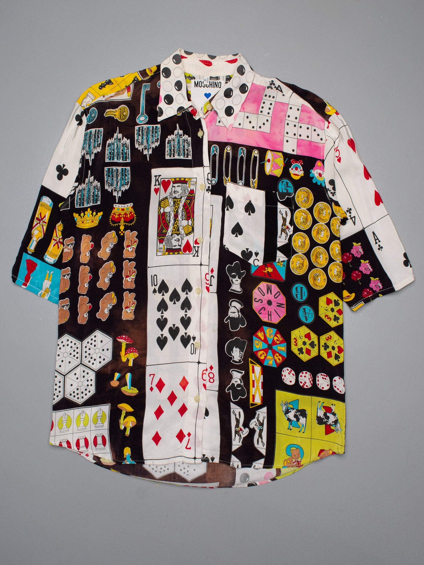 vintage Moschino Jeans print oversized shirt - women's size S