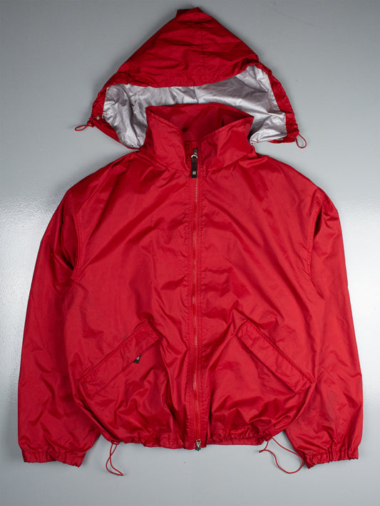 vintage Armani Jeans windbreaker with packable hood - men's size 48 (M)