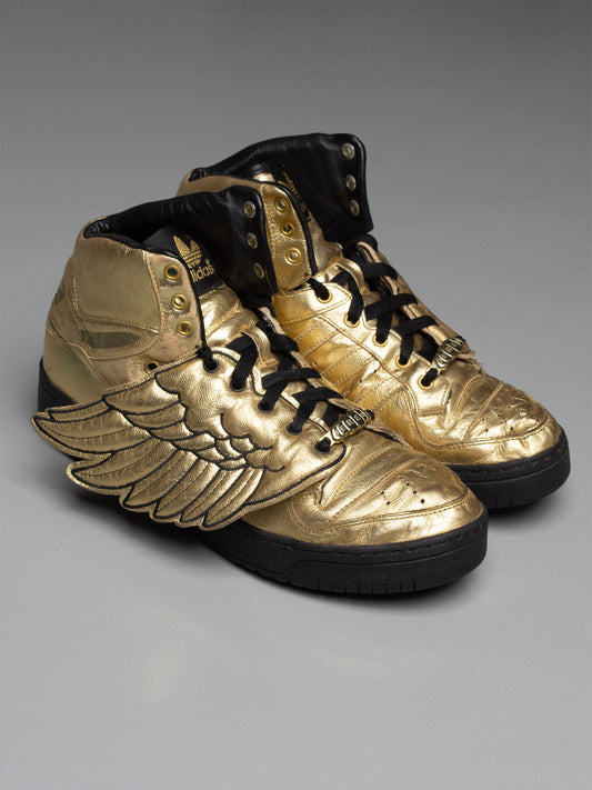 adidas Originals by Jeremy Scott S/S 2009 JS Wings (Metallic Gold/Black) - size 44