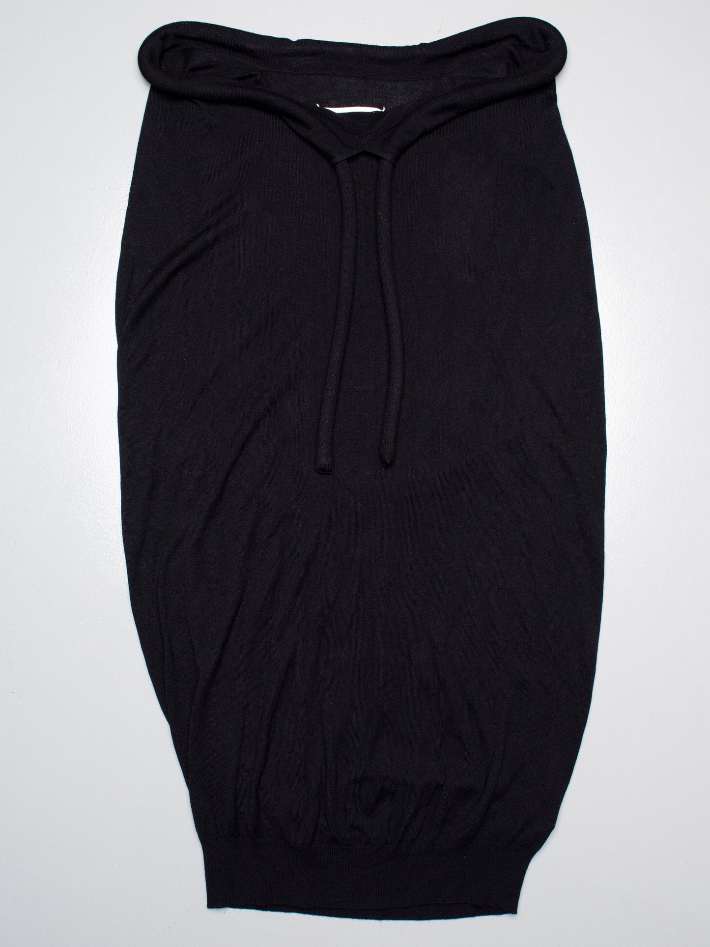 Maison Martin Margiela S/S 2008 blank tag dress with oversized drawstring - size M