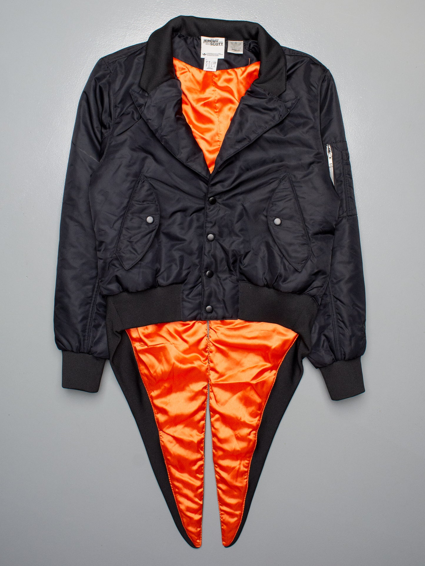 (sample) adidas Originals by Jeremy Scott A/W 2015 Tuxedo Bomber - women's size M