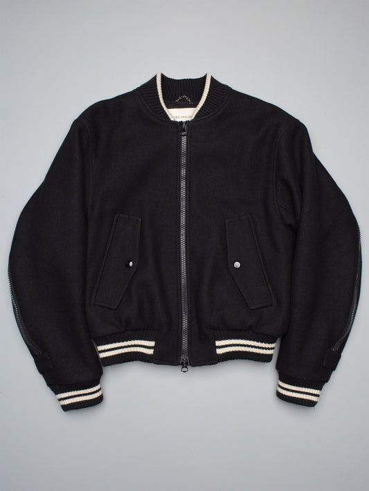 Dries Van Noten A/W 2023 backzip wool bomber - size S