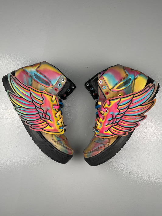 adidas X Jeremy Scott S/S 2010 JS Wings 1.0 'Rainbow' - size 46